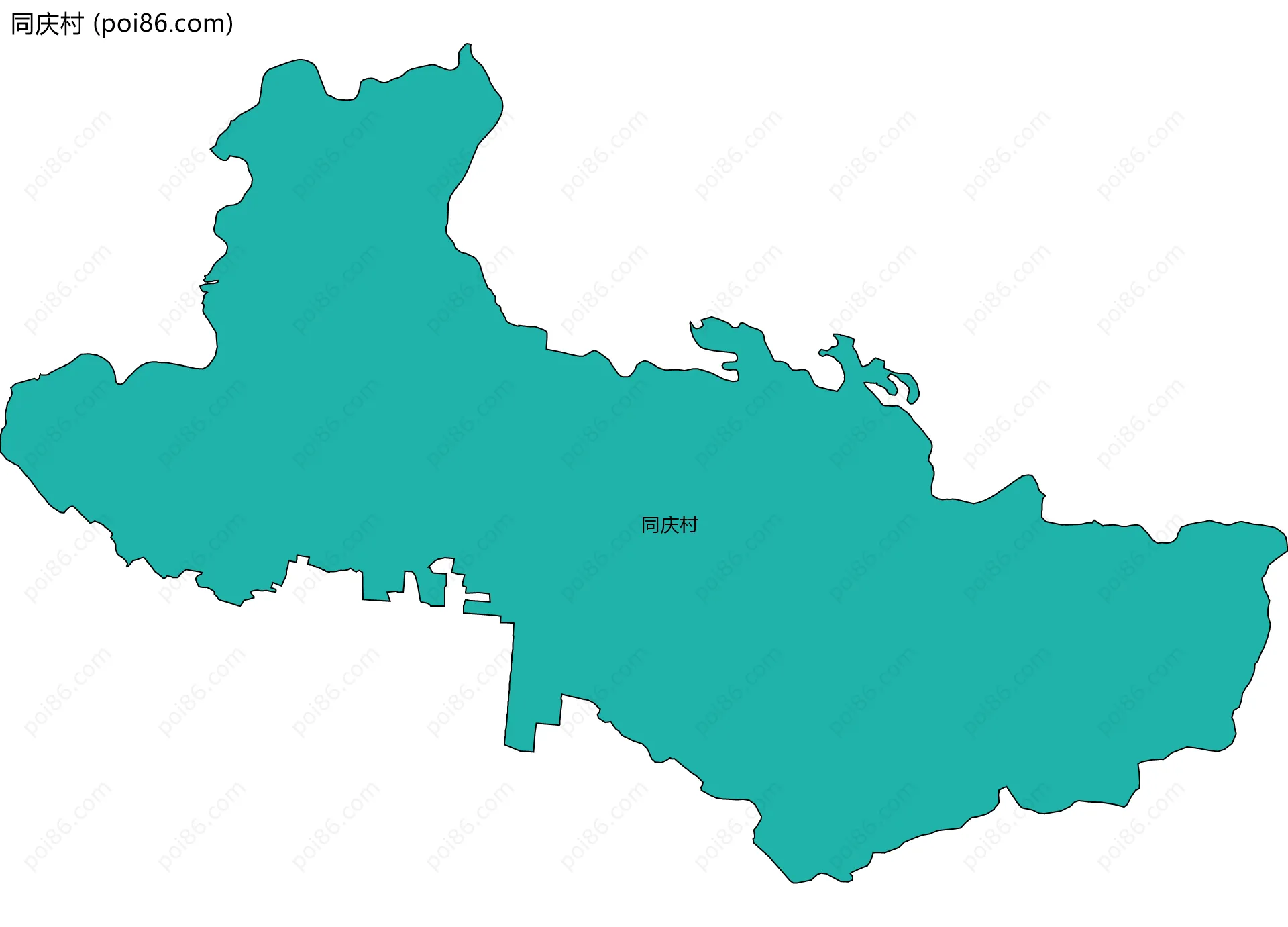 同庆村边界地图