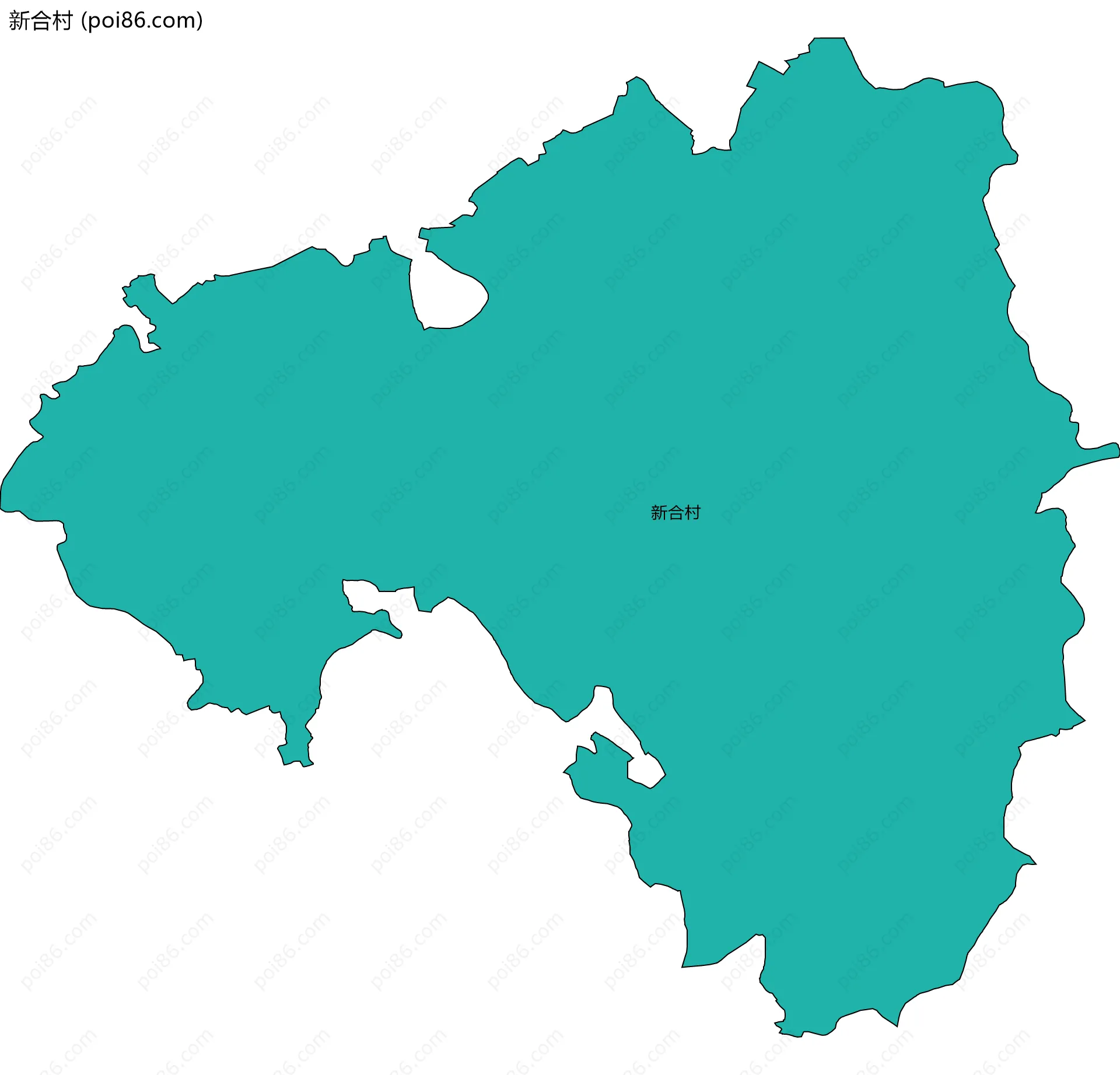 新合村边界地图