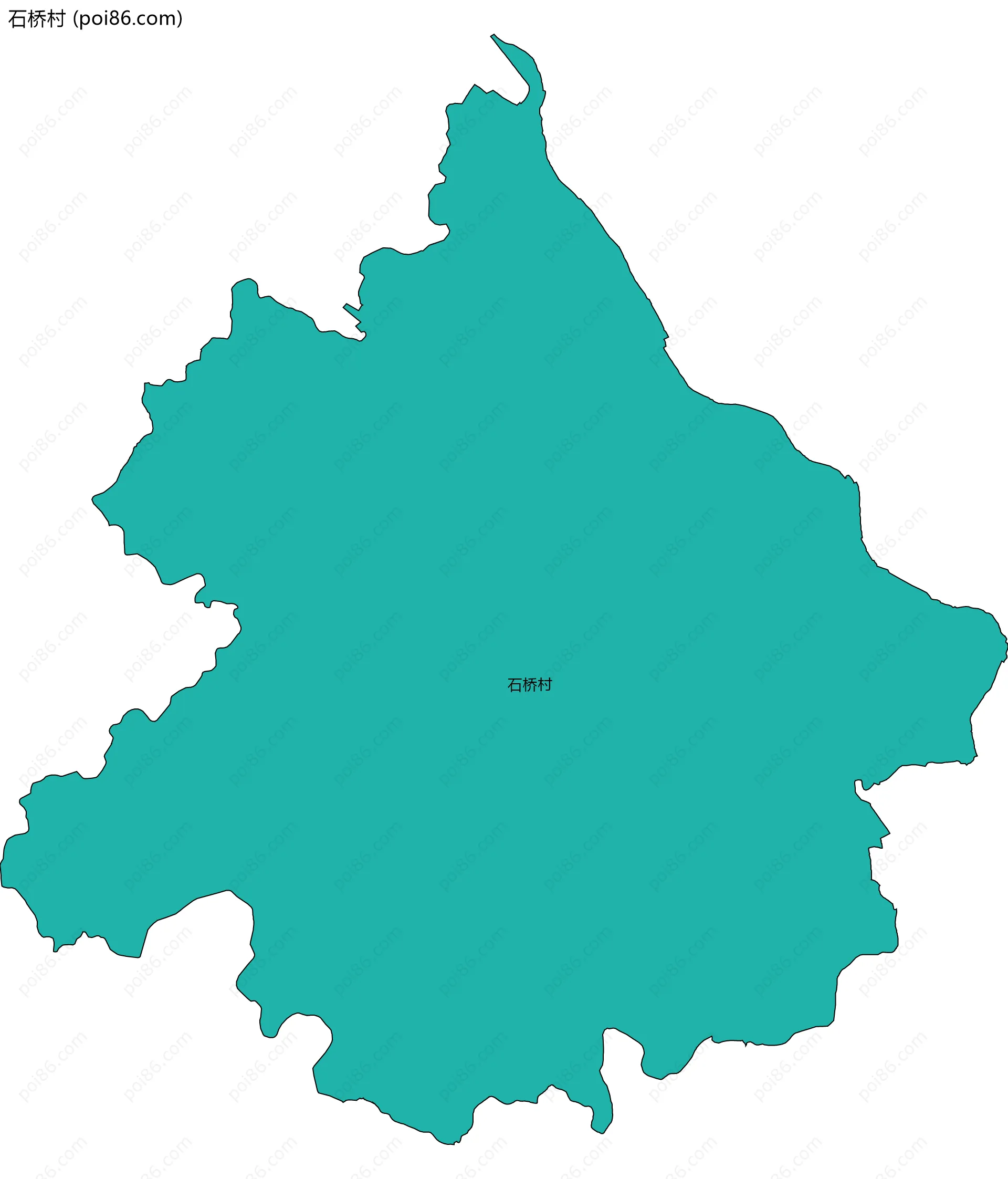 石桥村边界地图