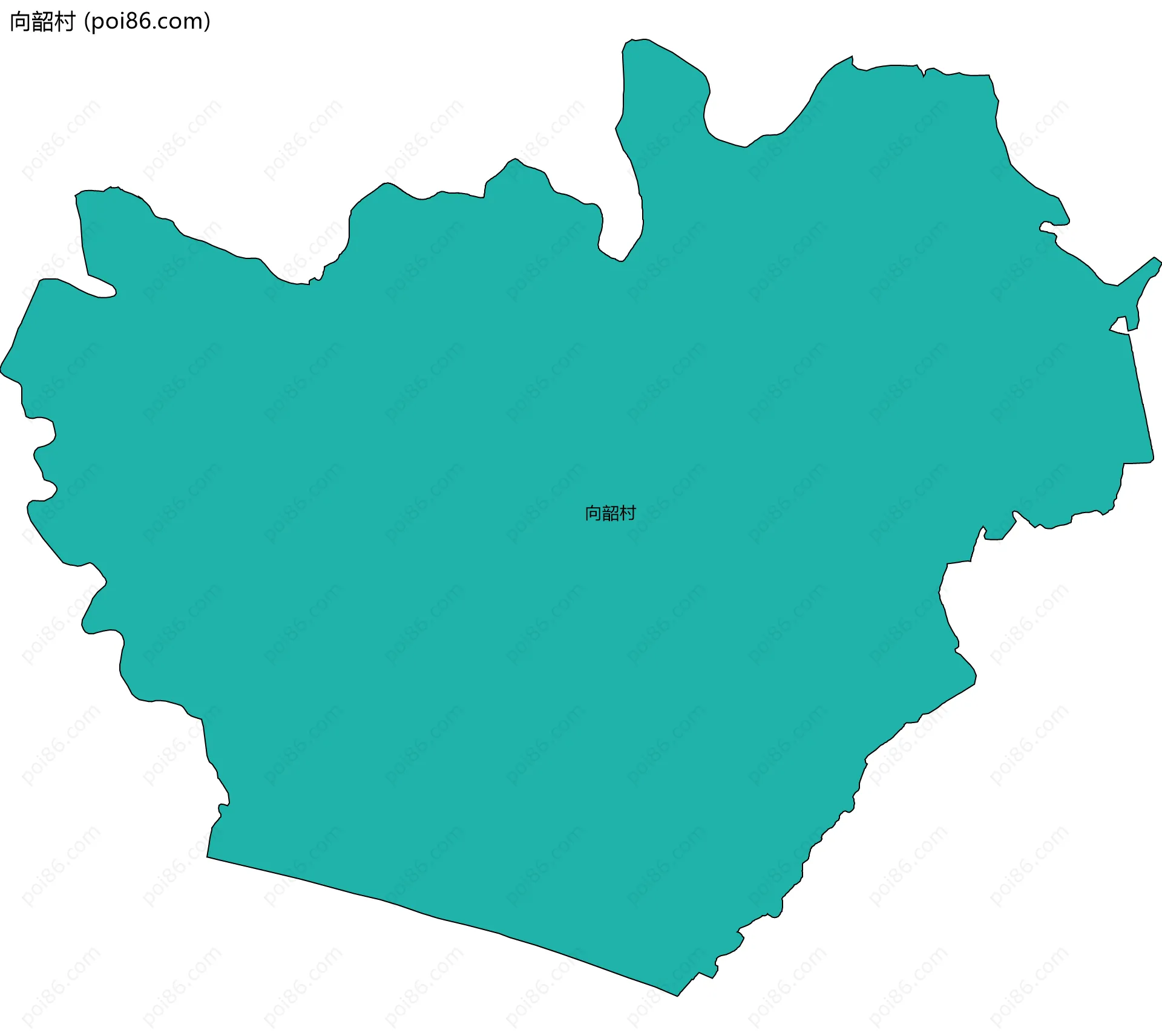 向韶村边界地图