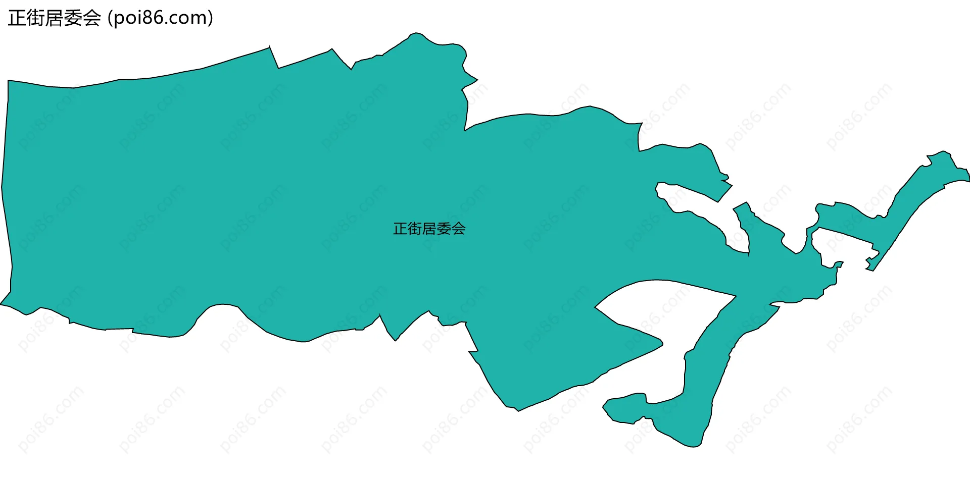 正街居委会边界地图