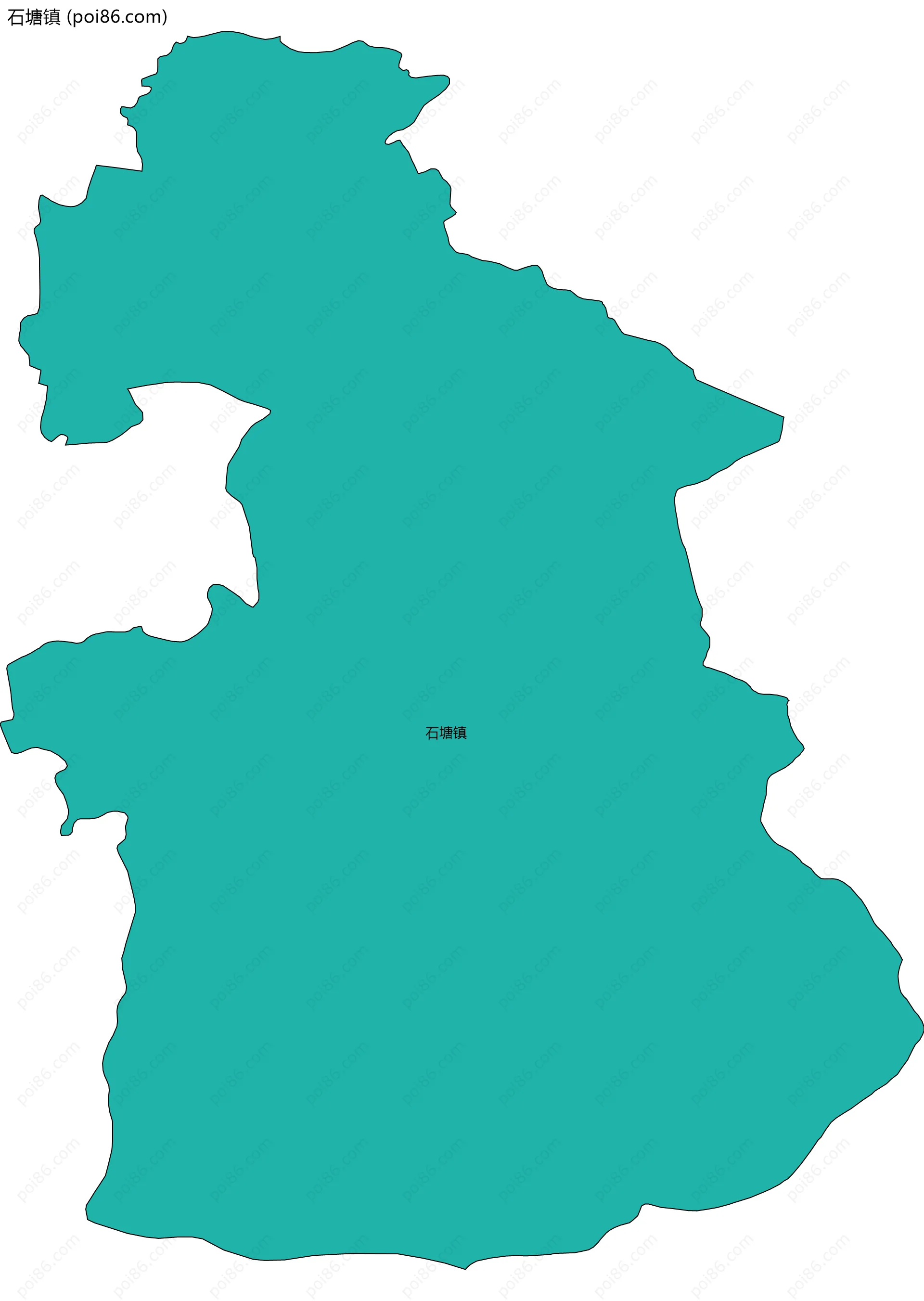 石塘镇边界地图