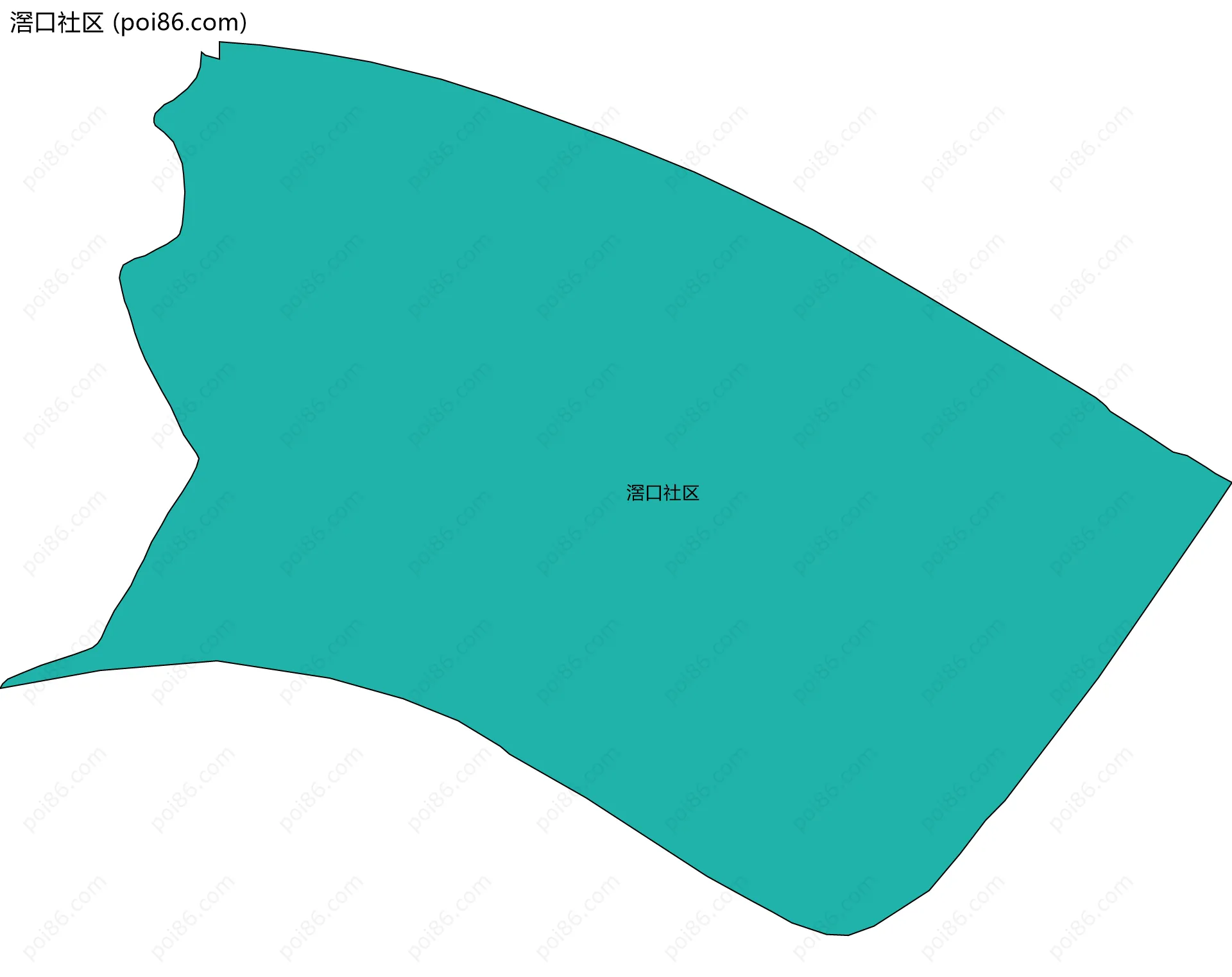 滘口社区边界地图