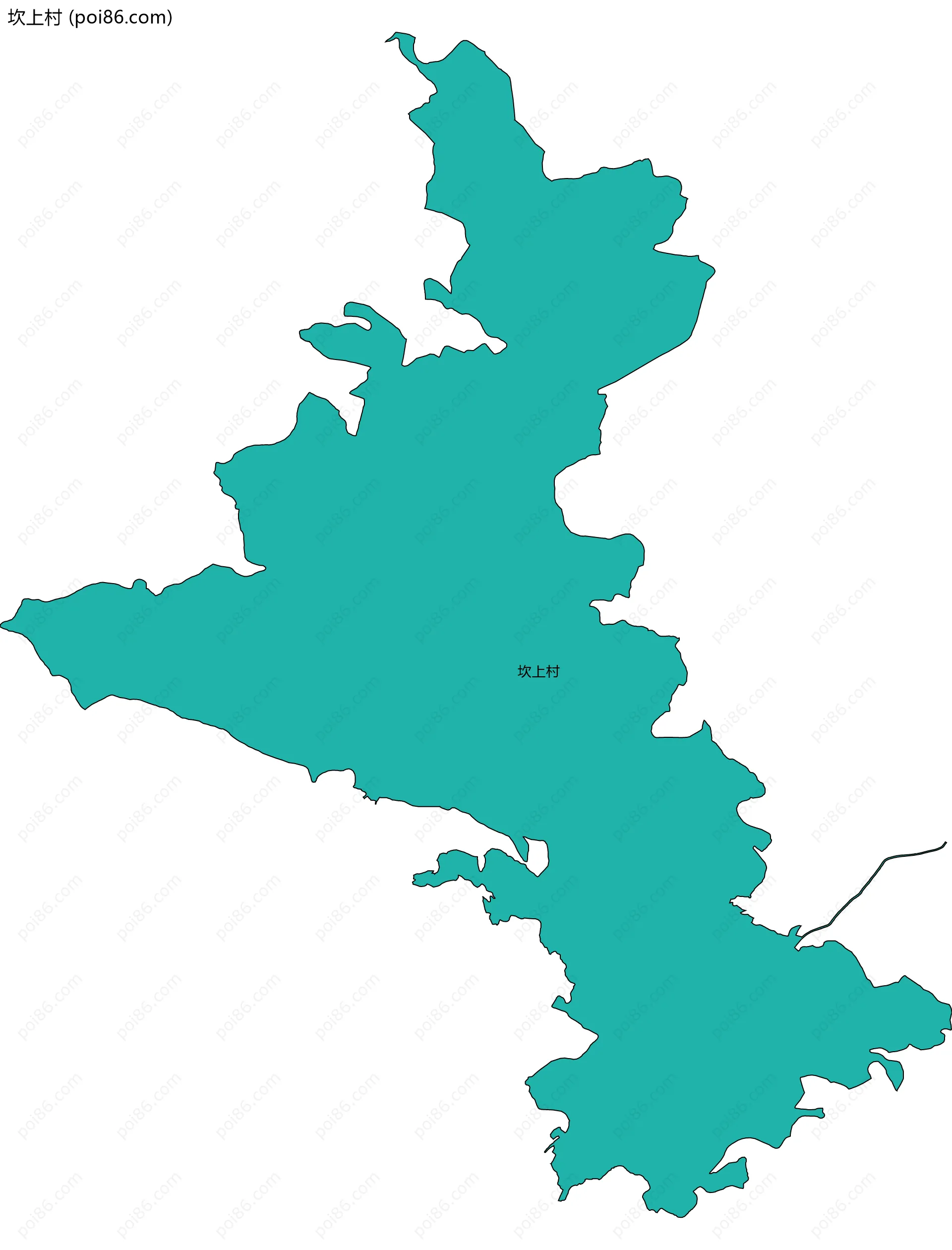 坎上村边界地图