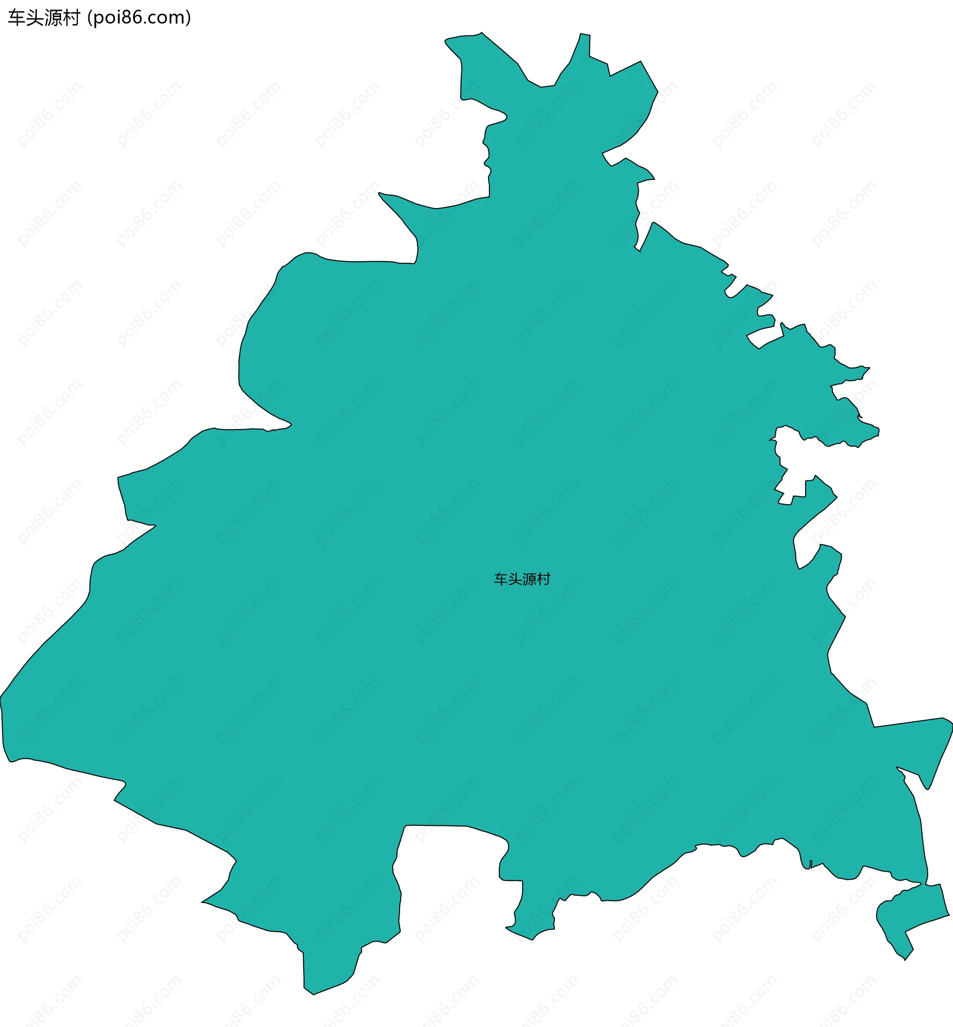 车头源村边界地图