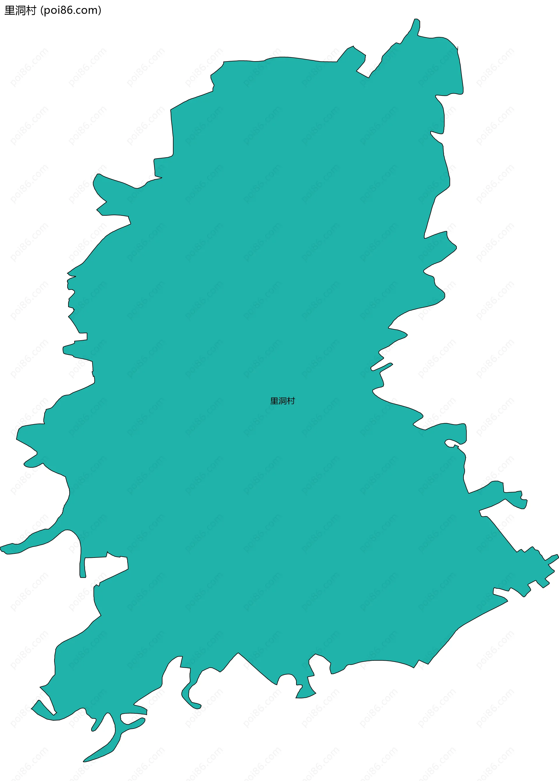 里洞村边界地图