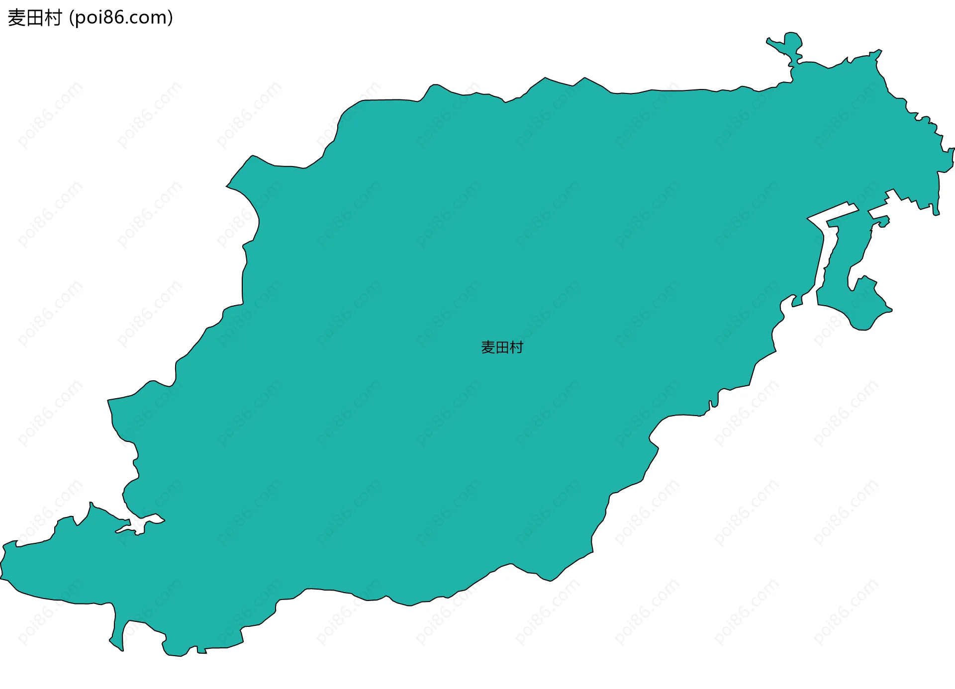 麦田村边界地图