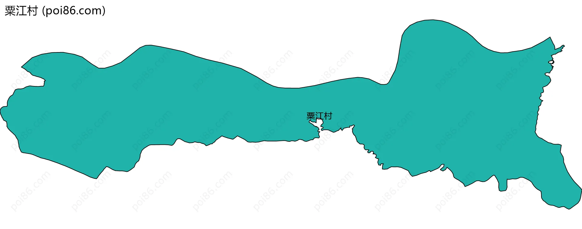 粟江村边界地图
