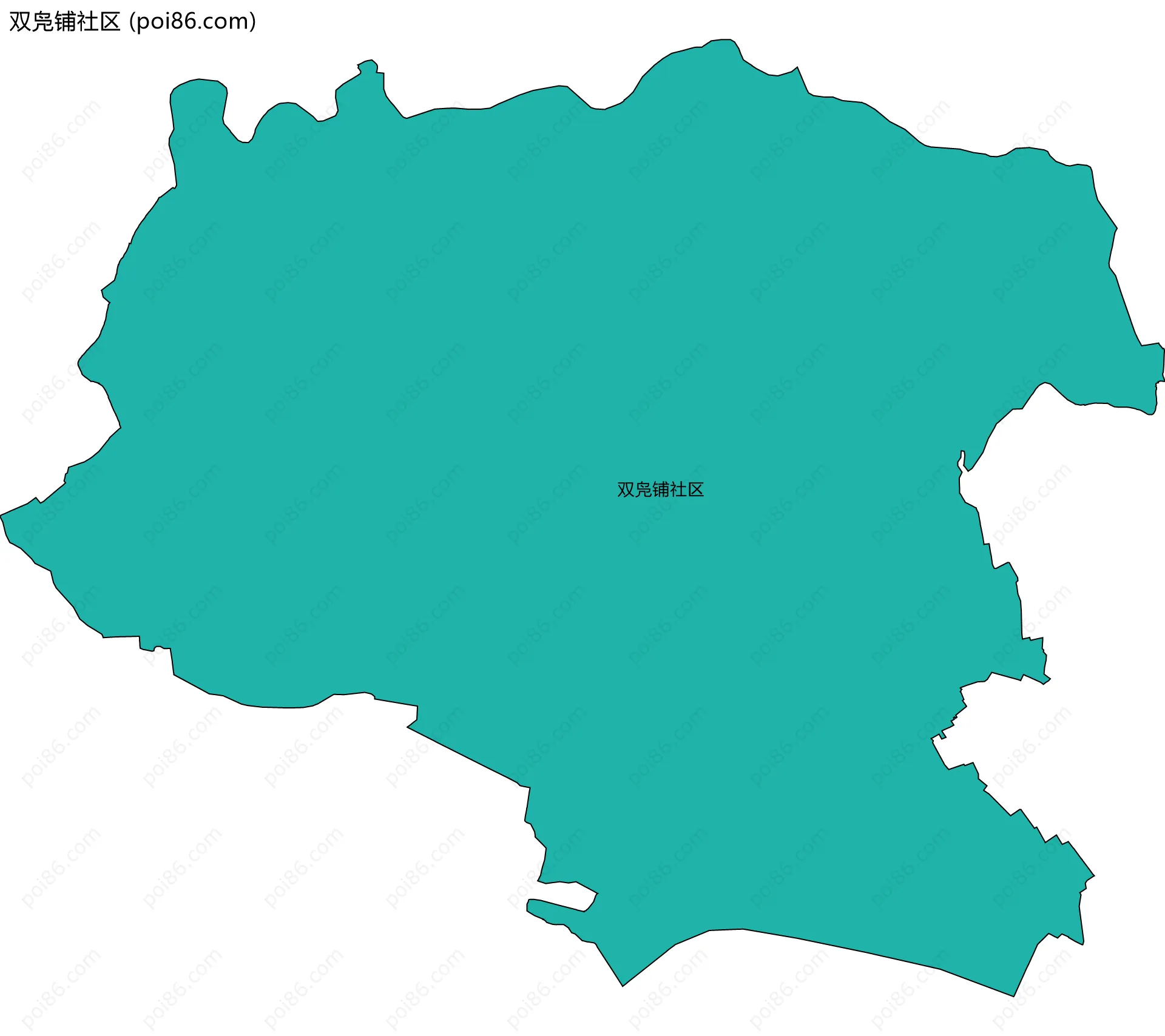 双凫铺社区边界地图