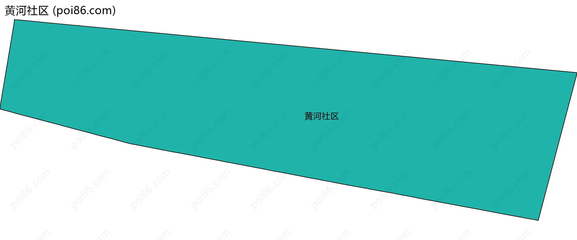 黄河社区边界地图