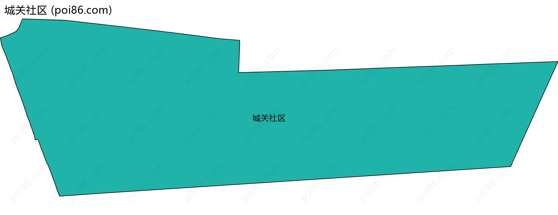 城关社区边界地图