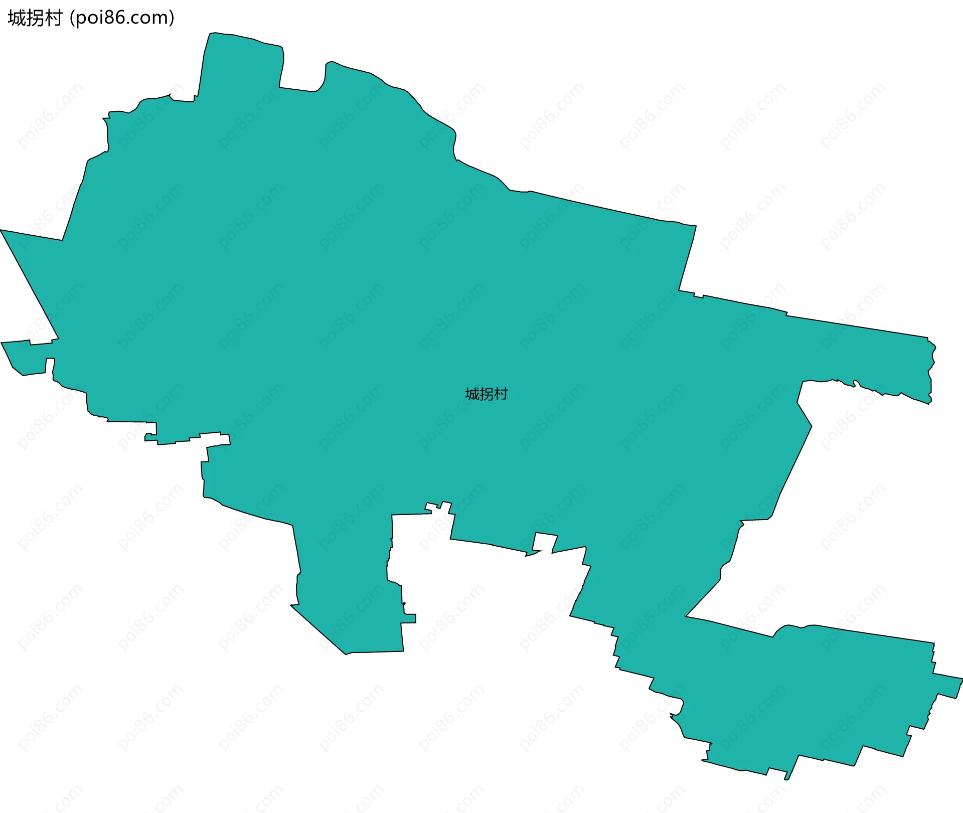 城拐村边界地图
