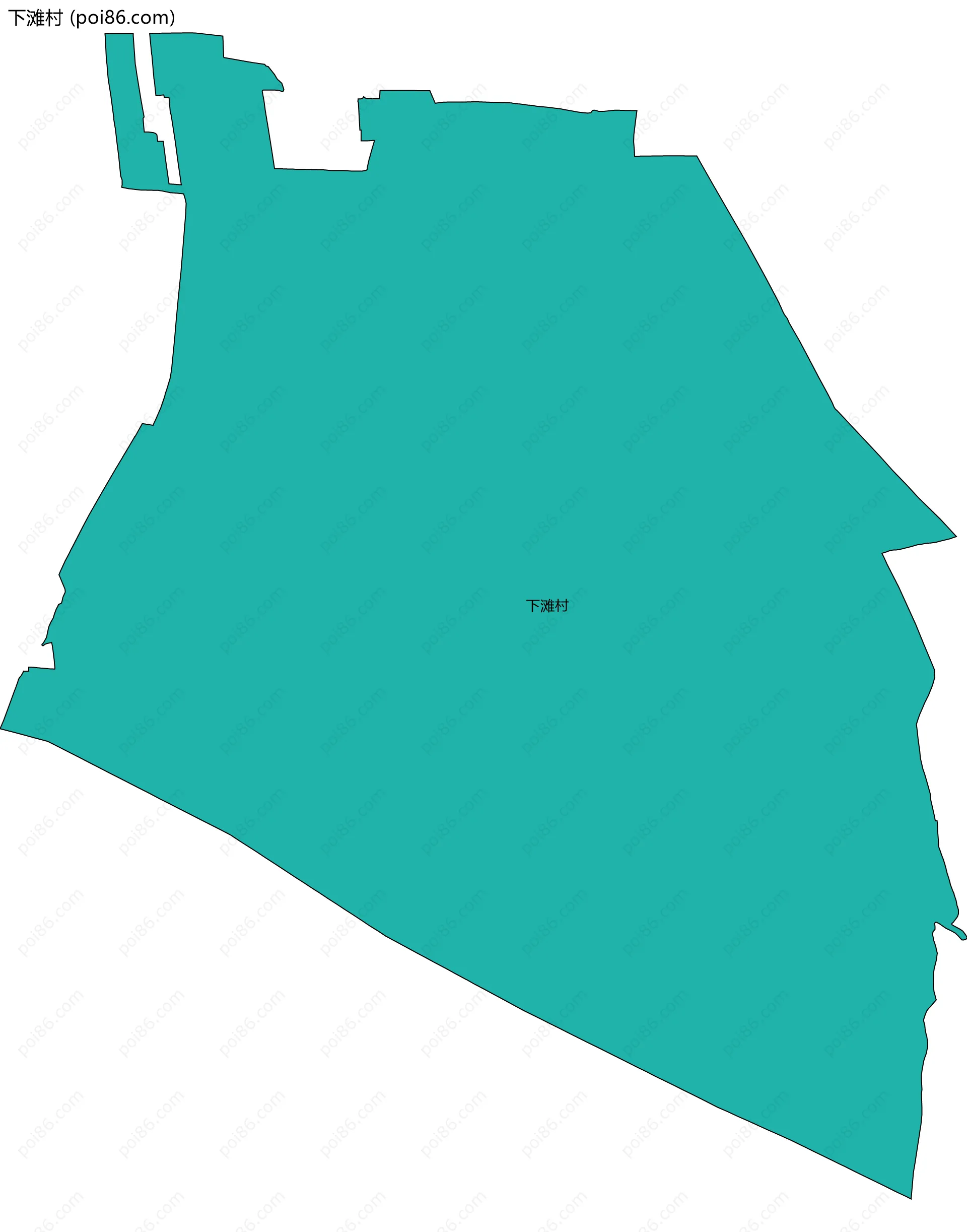 下滩村边界地图