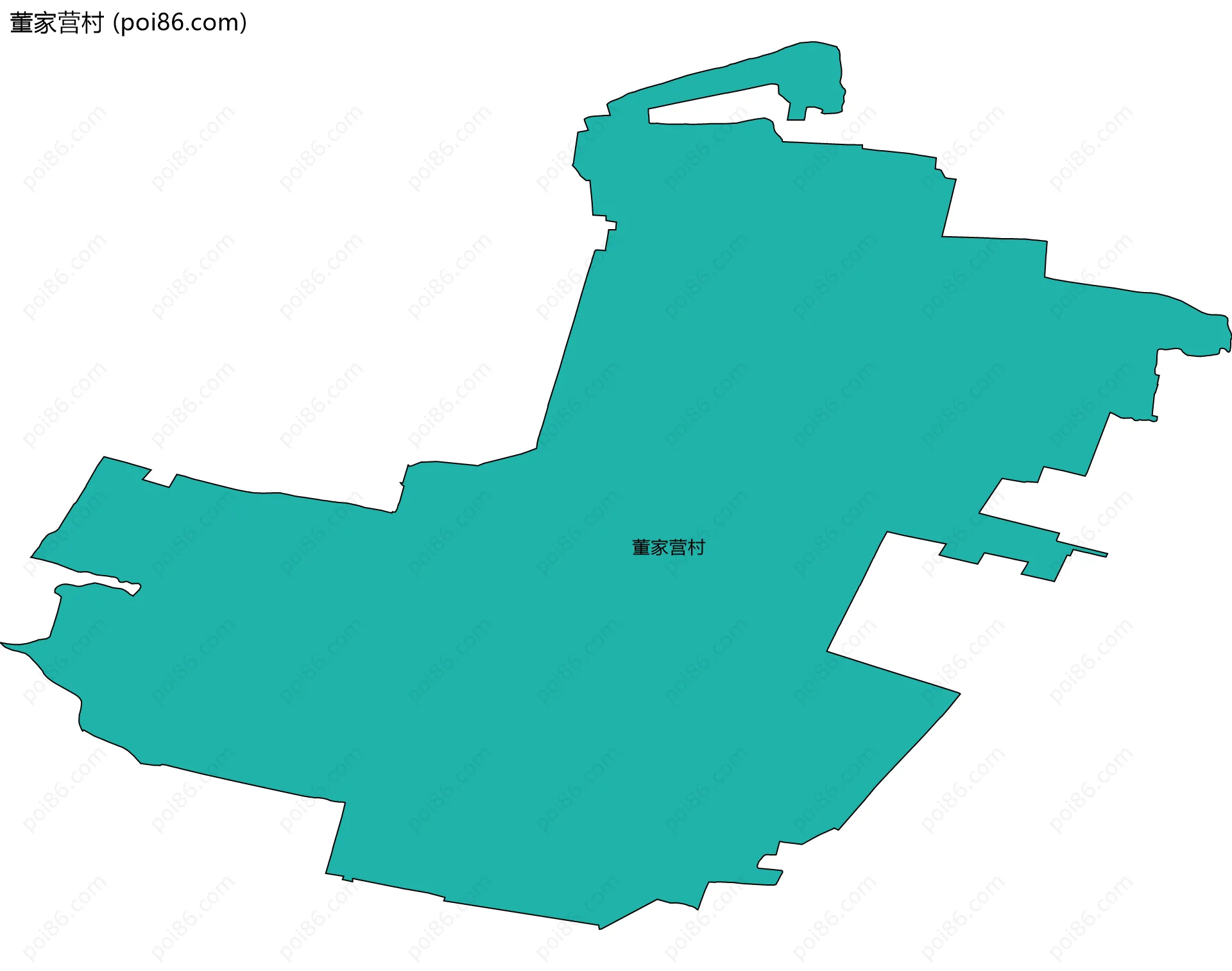 董家营村边界地图