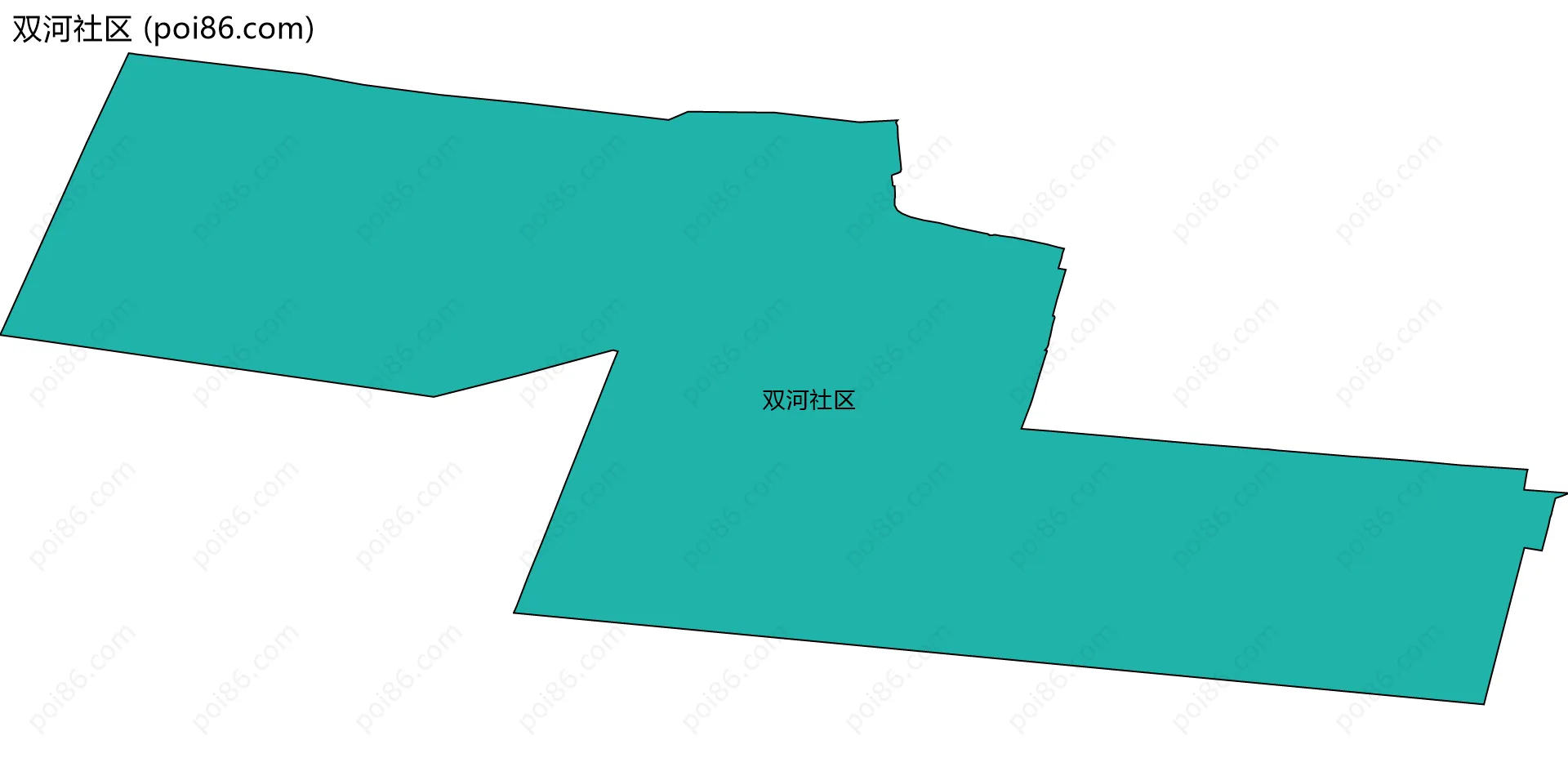 双河社区边界地图