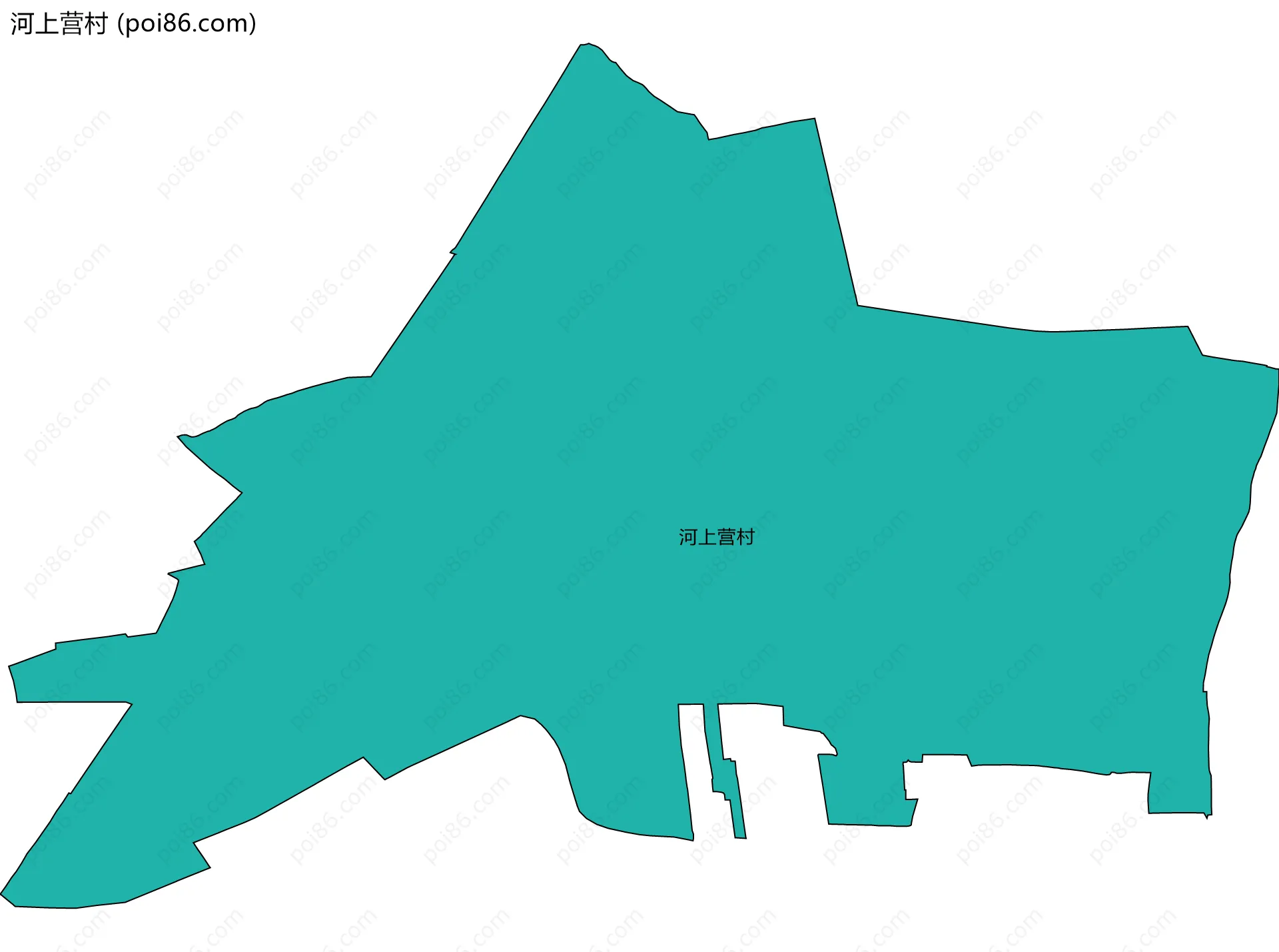 河上营村边界地图