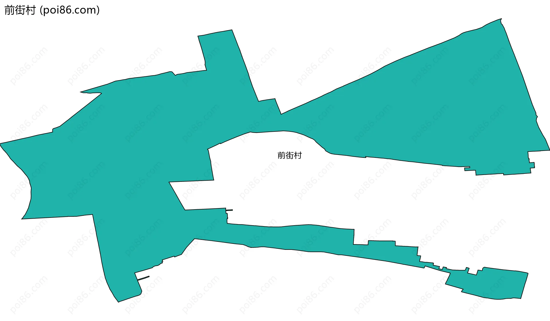 前街村边界地图