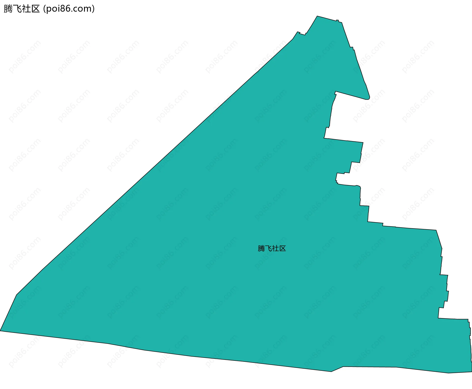 腾飞社区边界地图