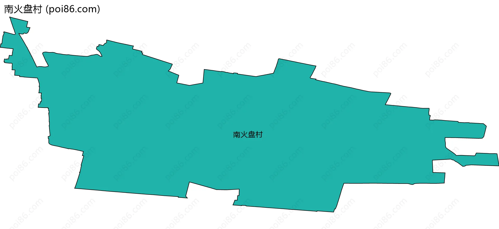 南火盘村边界地图