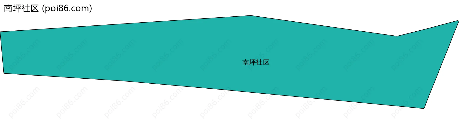 南坪社区边界地图