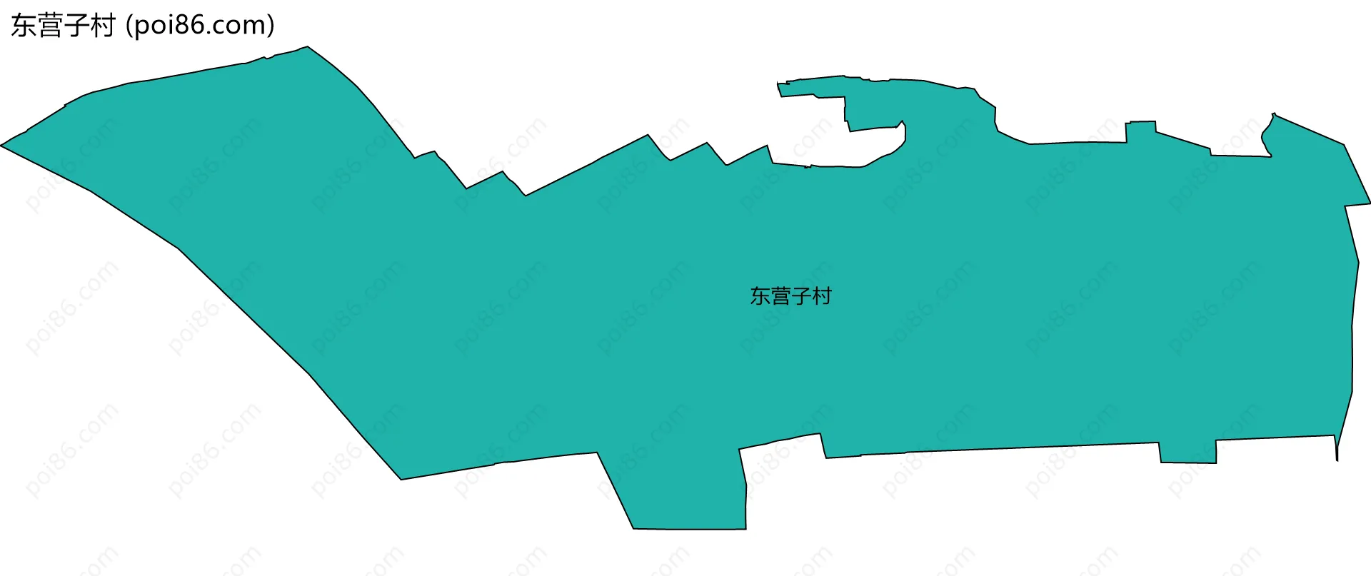 东营子村边界地图