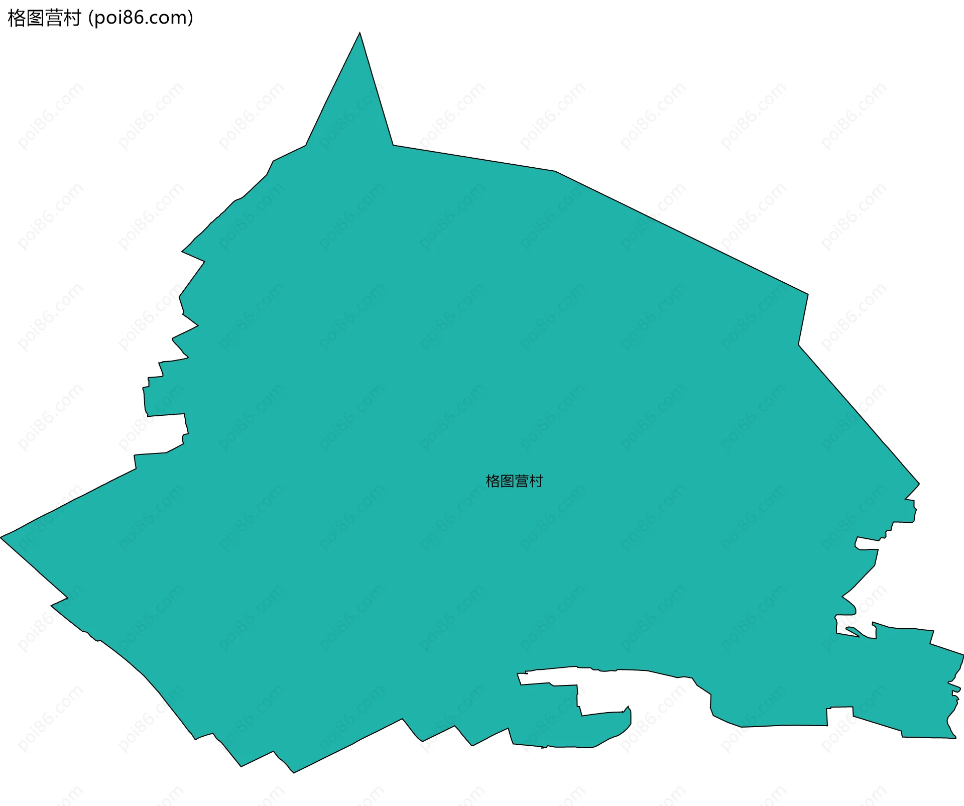 格图营村边界地图