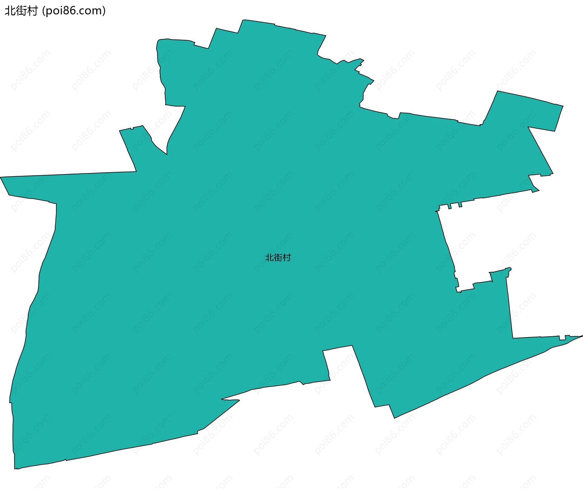 北街村边界地图