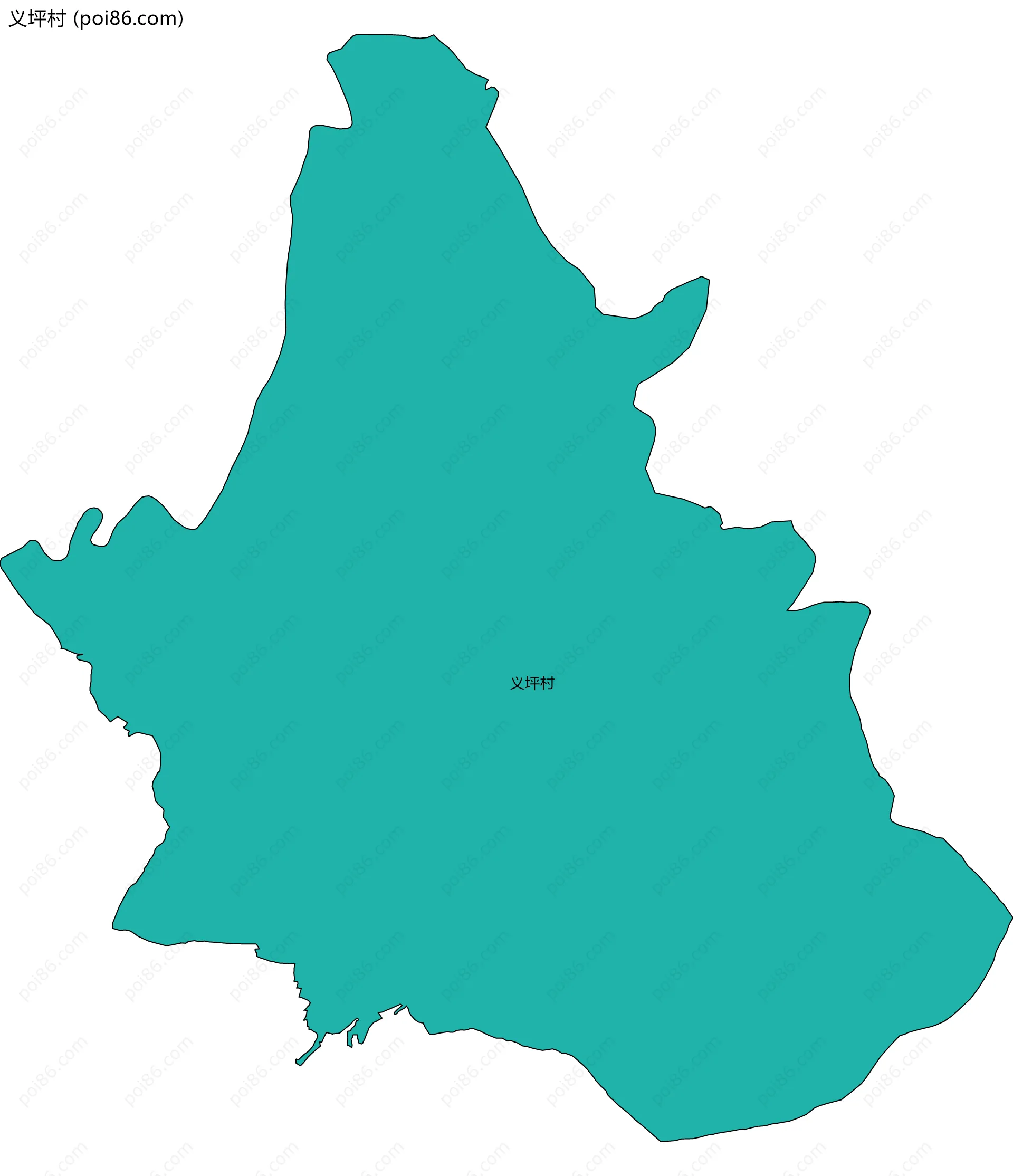 义坪村边界地图