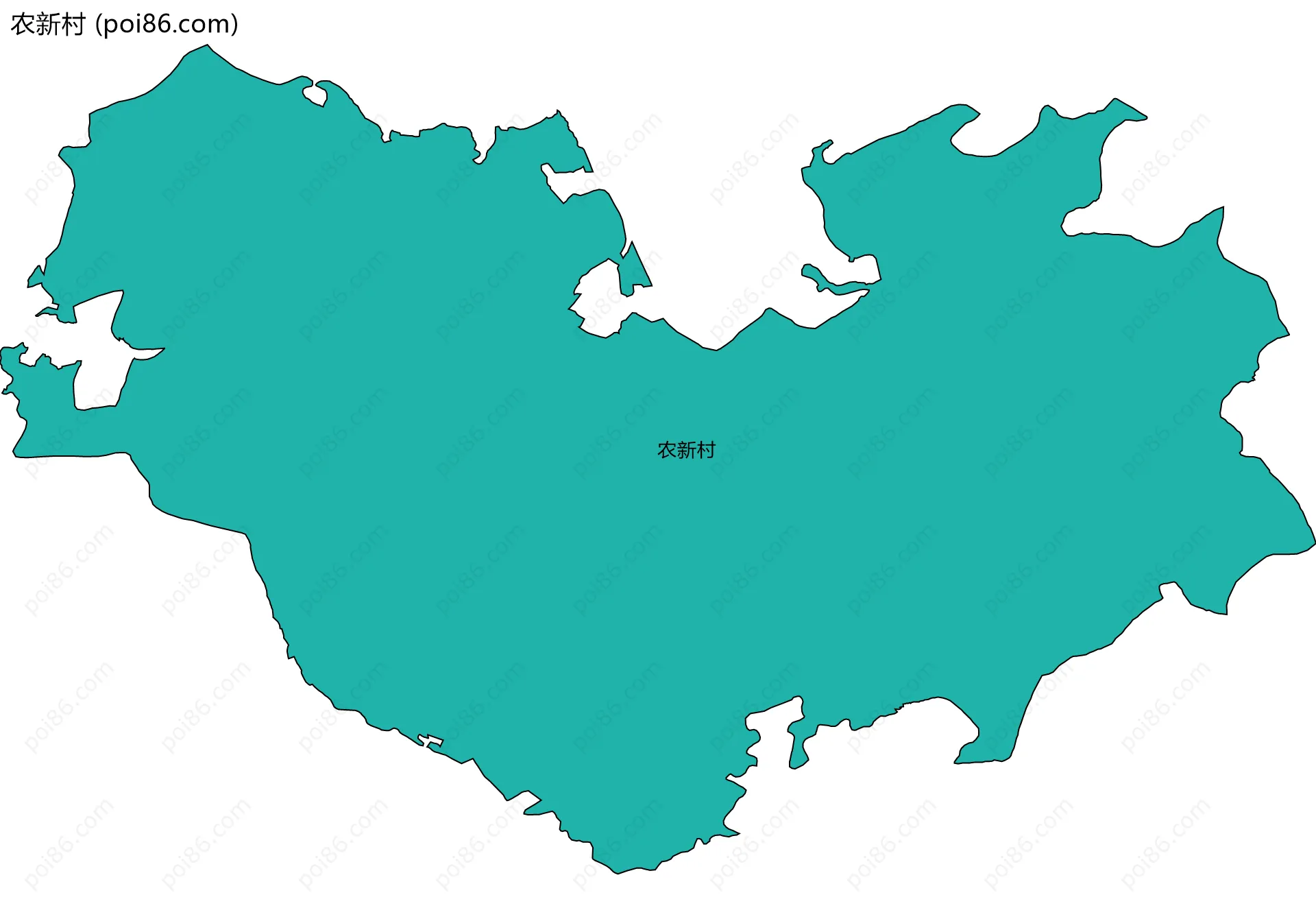 农新村边界地图