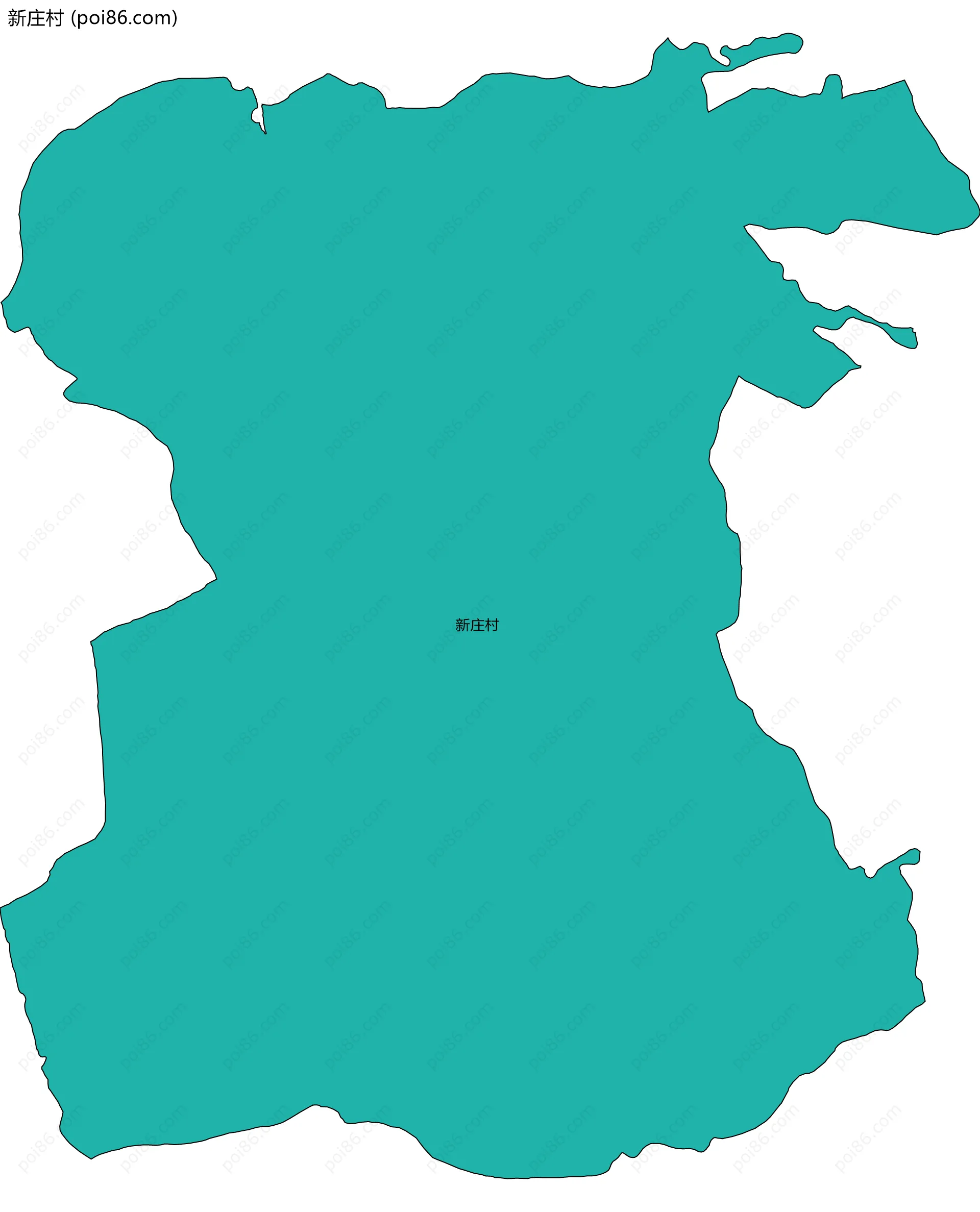 新庄村边界地图