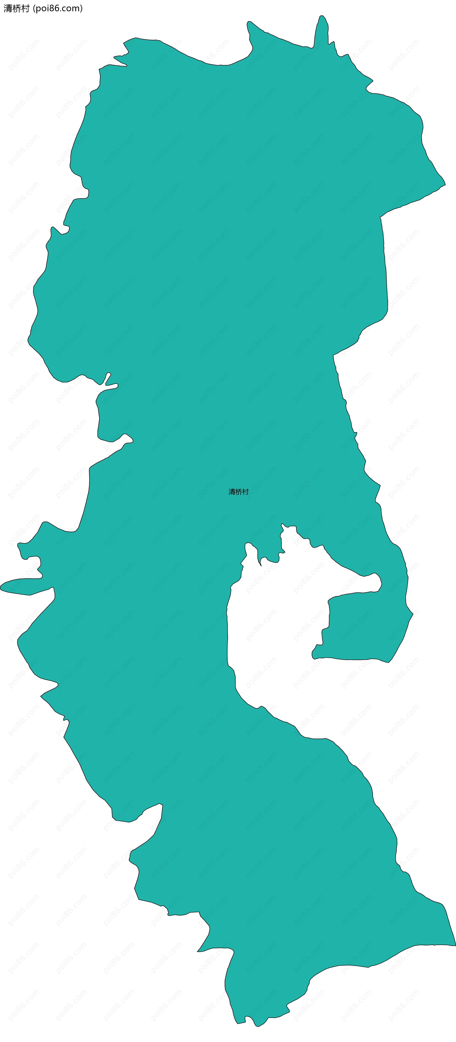 清桥村边界地图