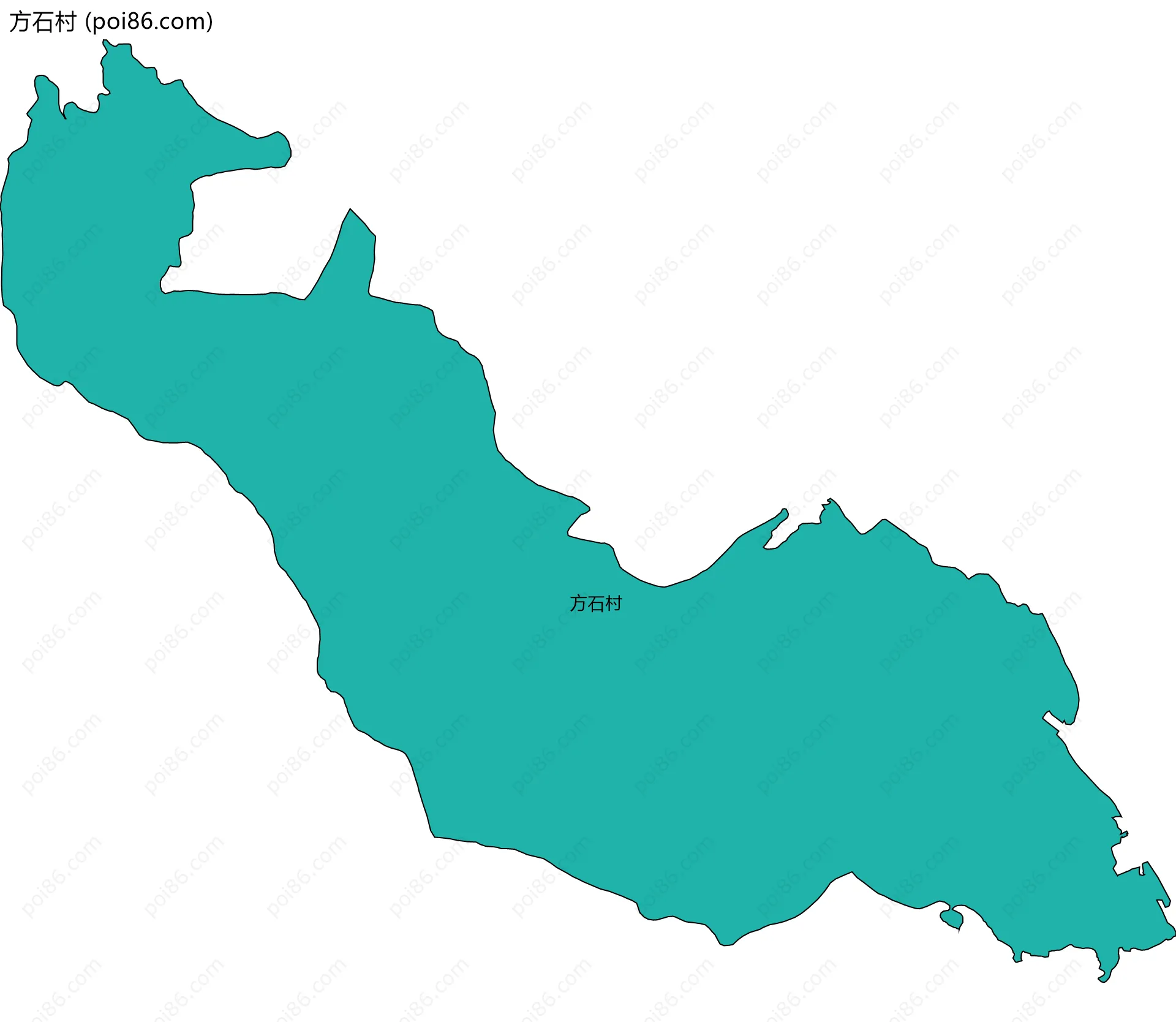 方石村边界地图