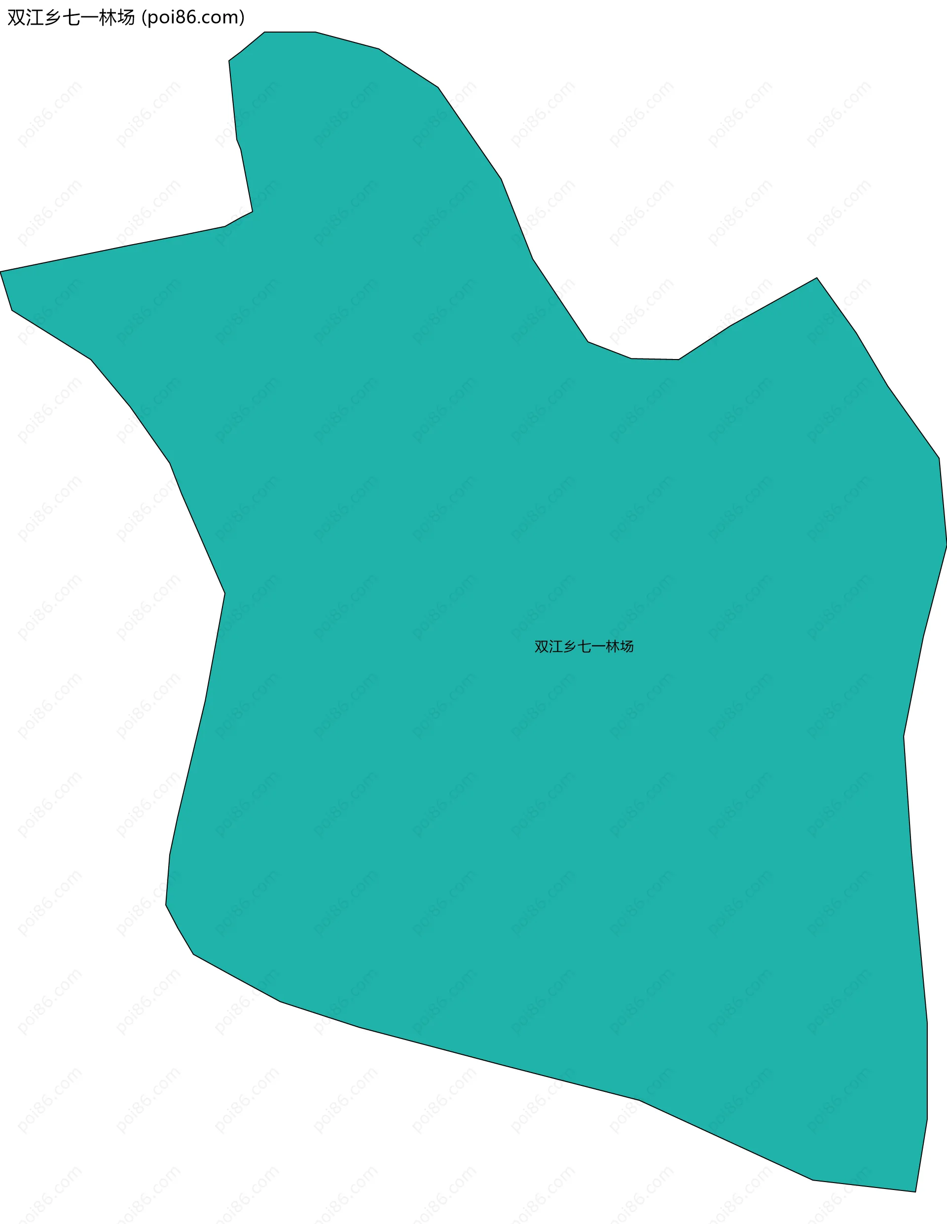 双江乡七一林场边界地图