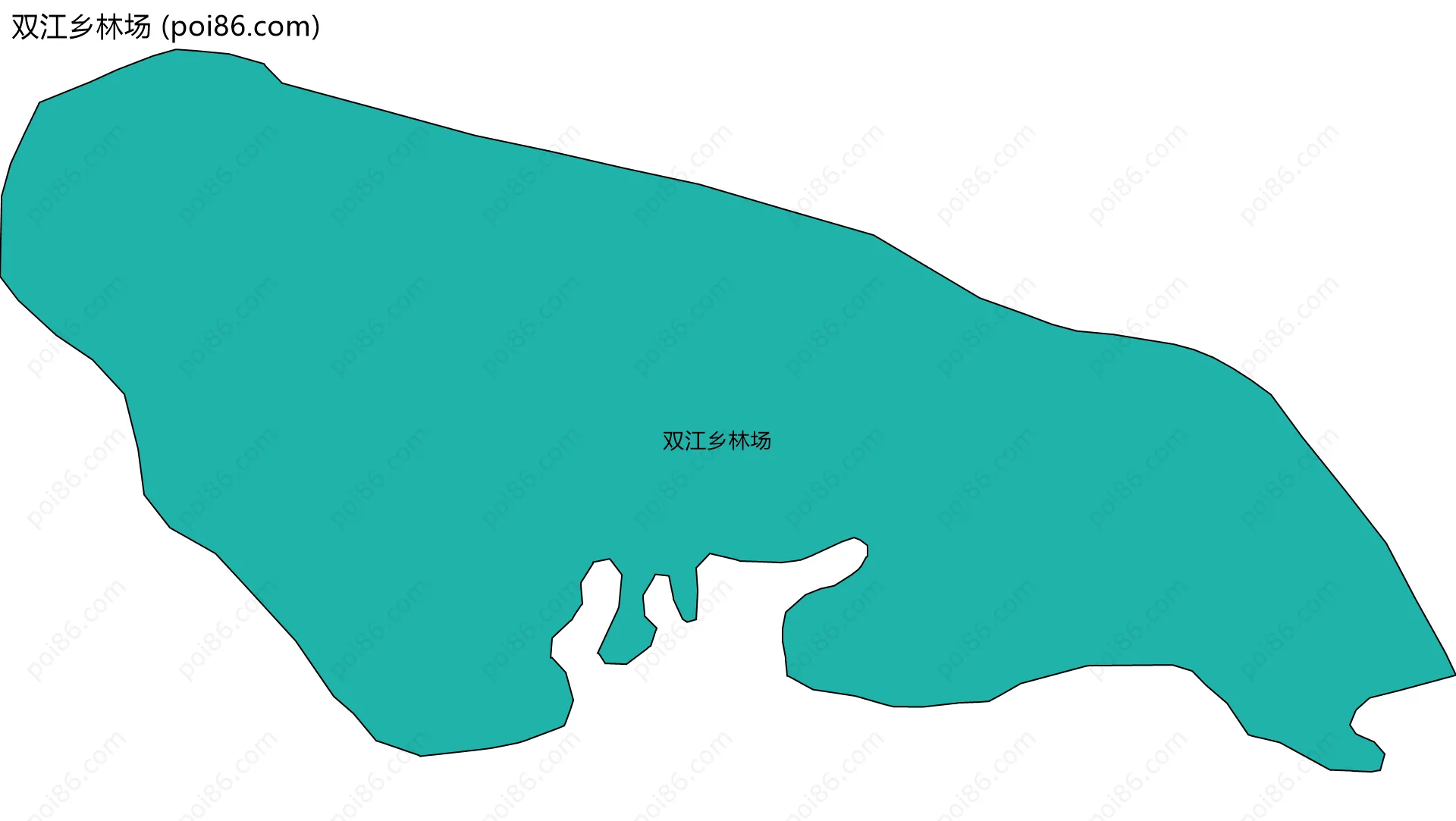 双江乡林场边界地图