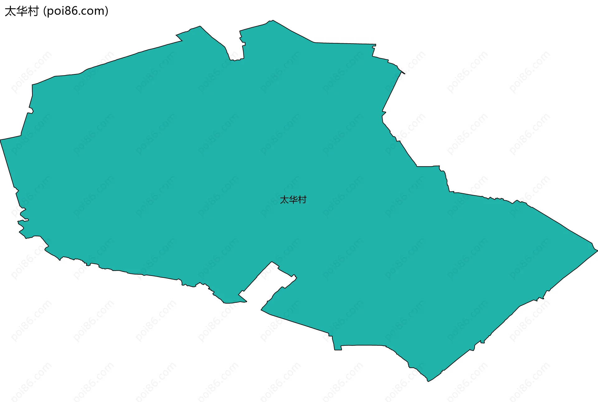 太华村边界地图