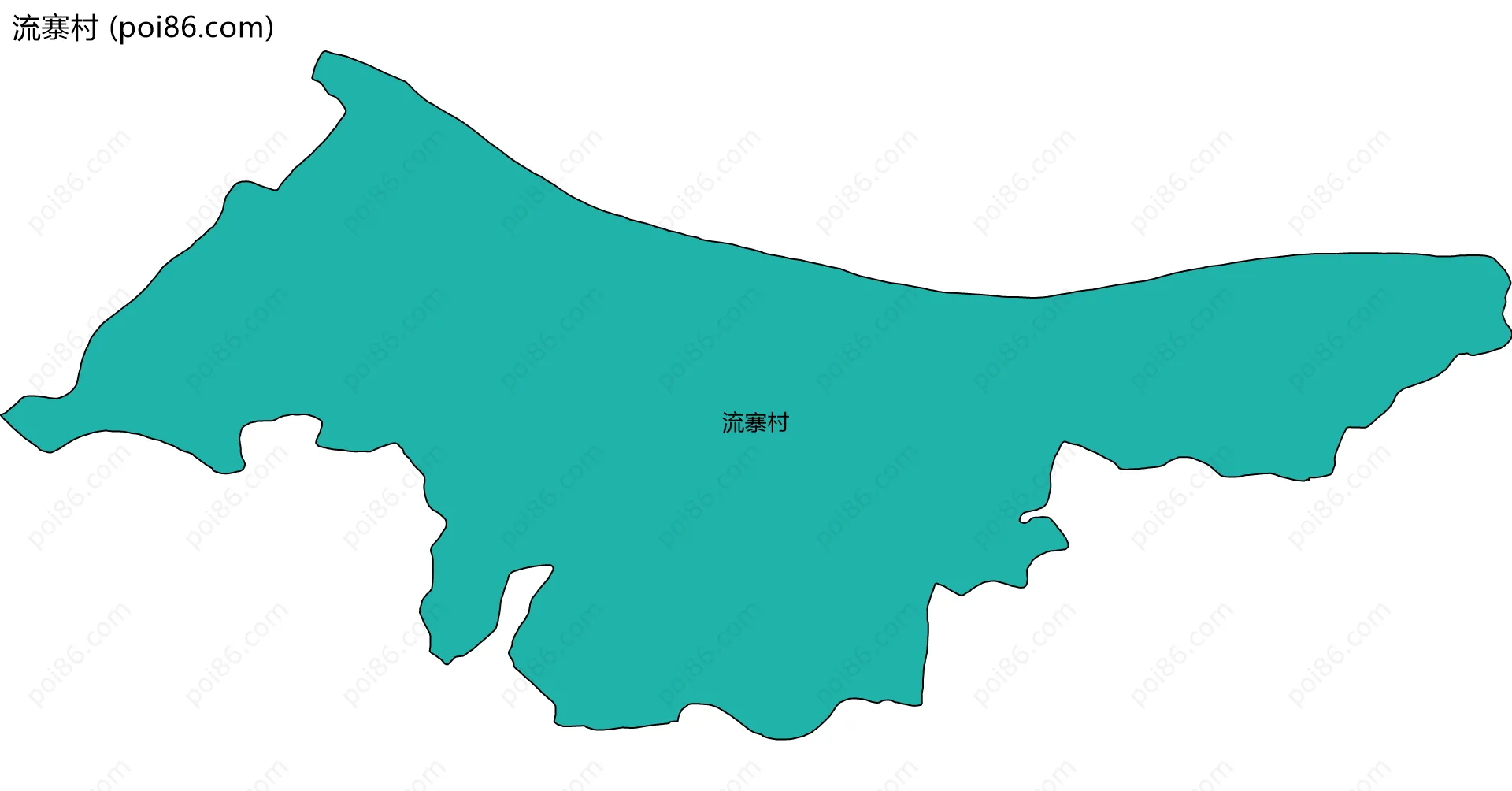 流寨村边界地图