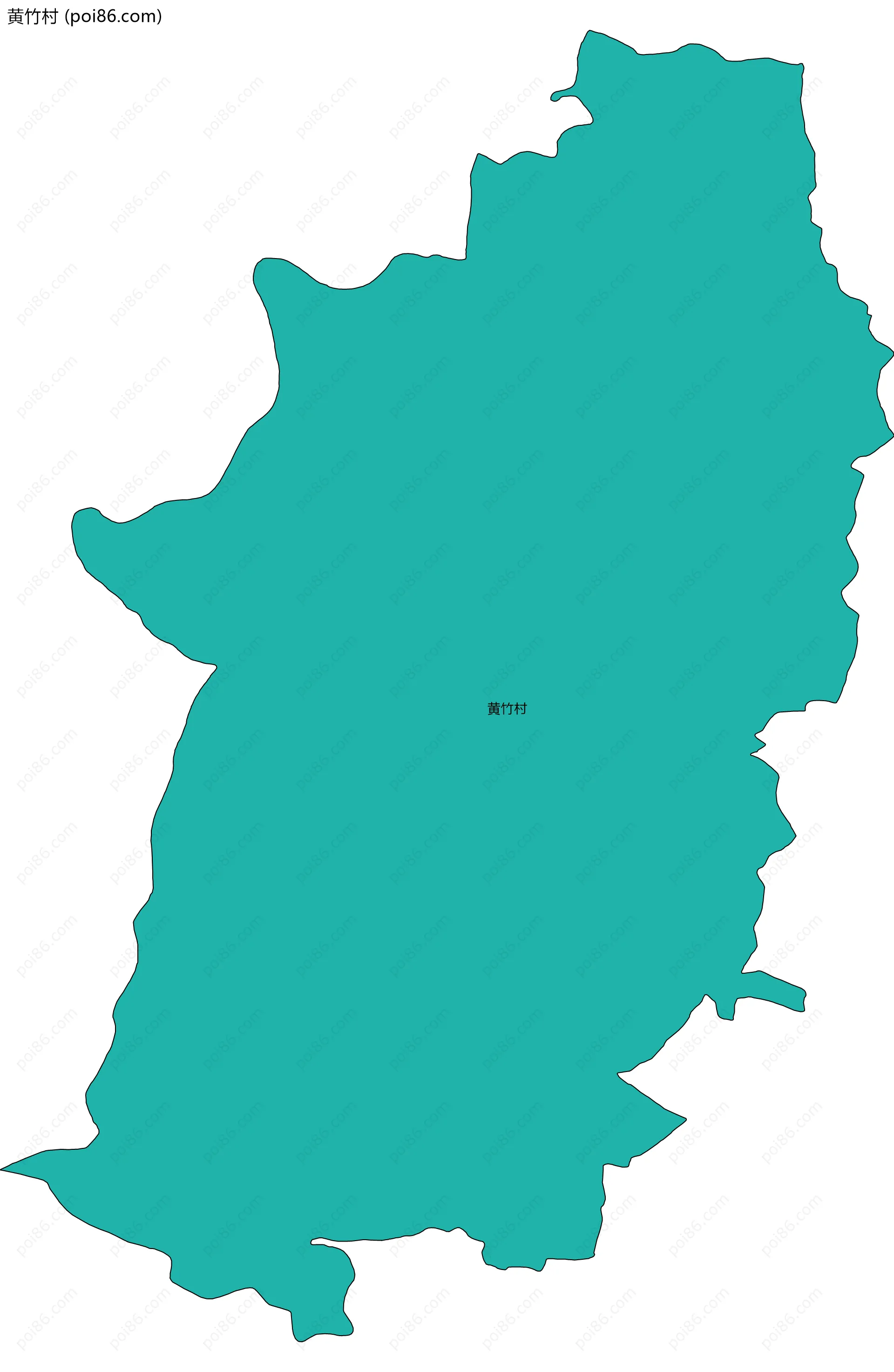 黄竹村边界地图