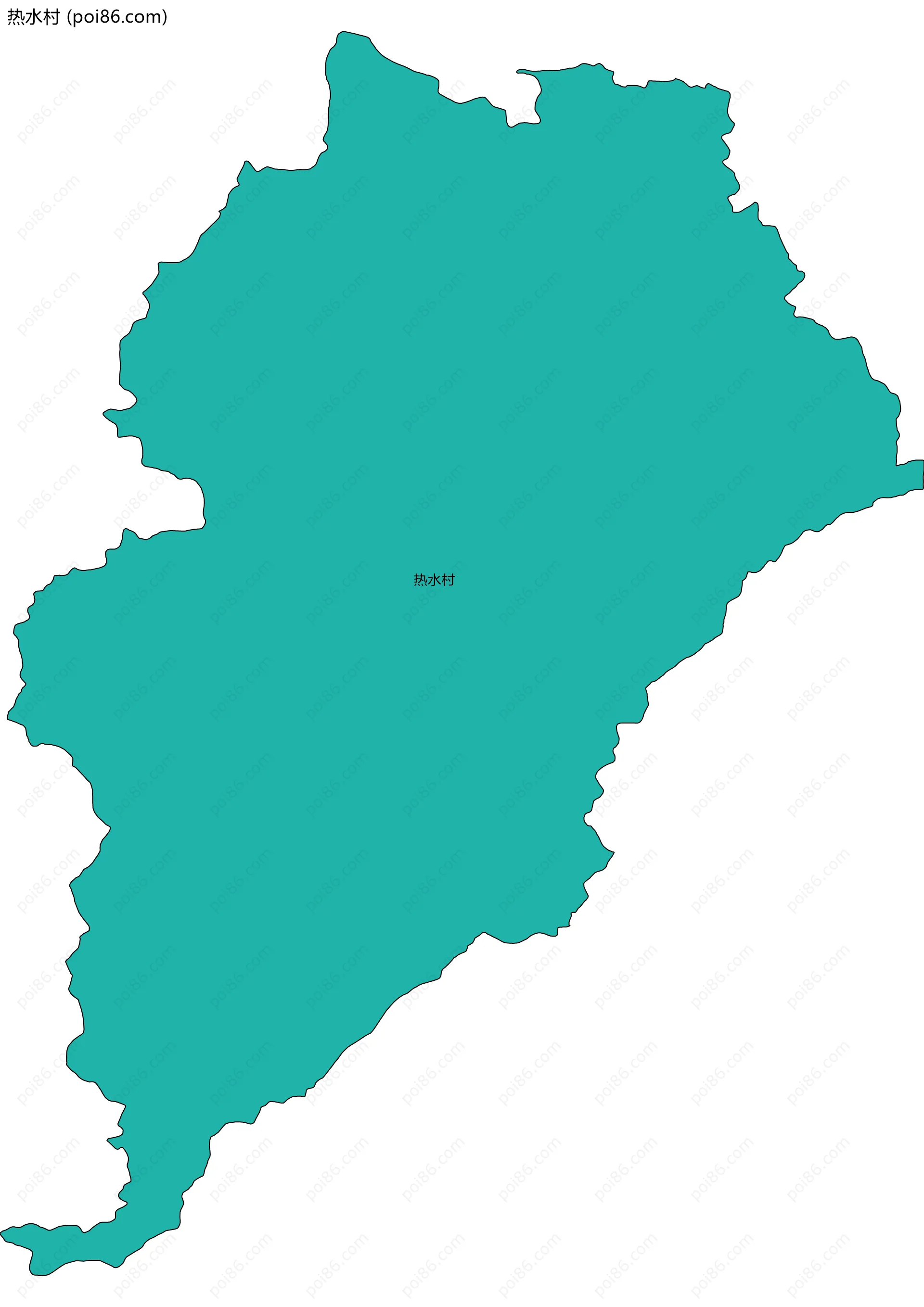 热水村边界地图