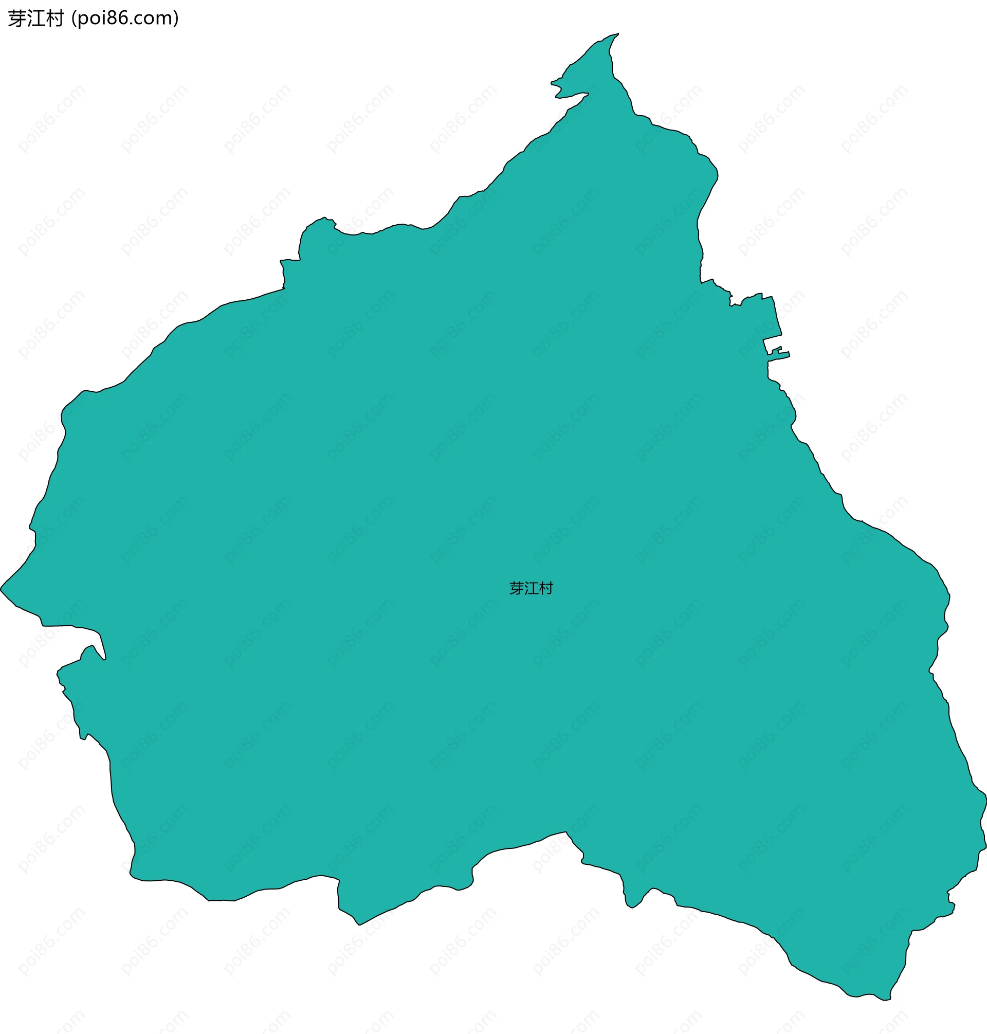 芽江村边界地图