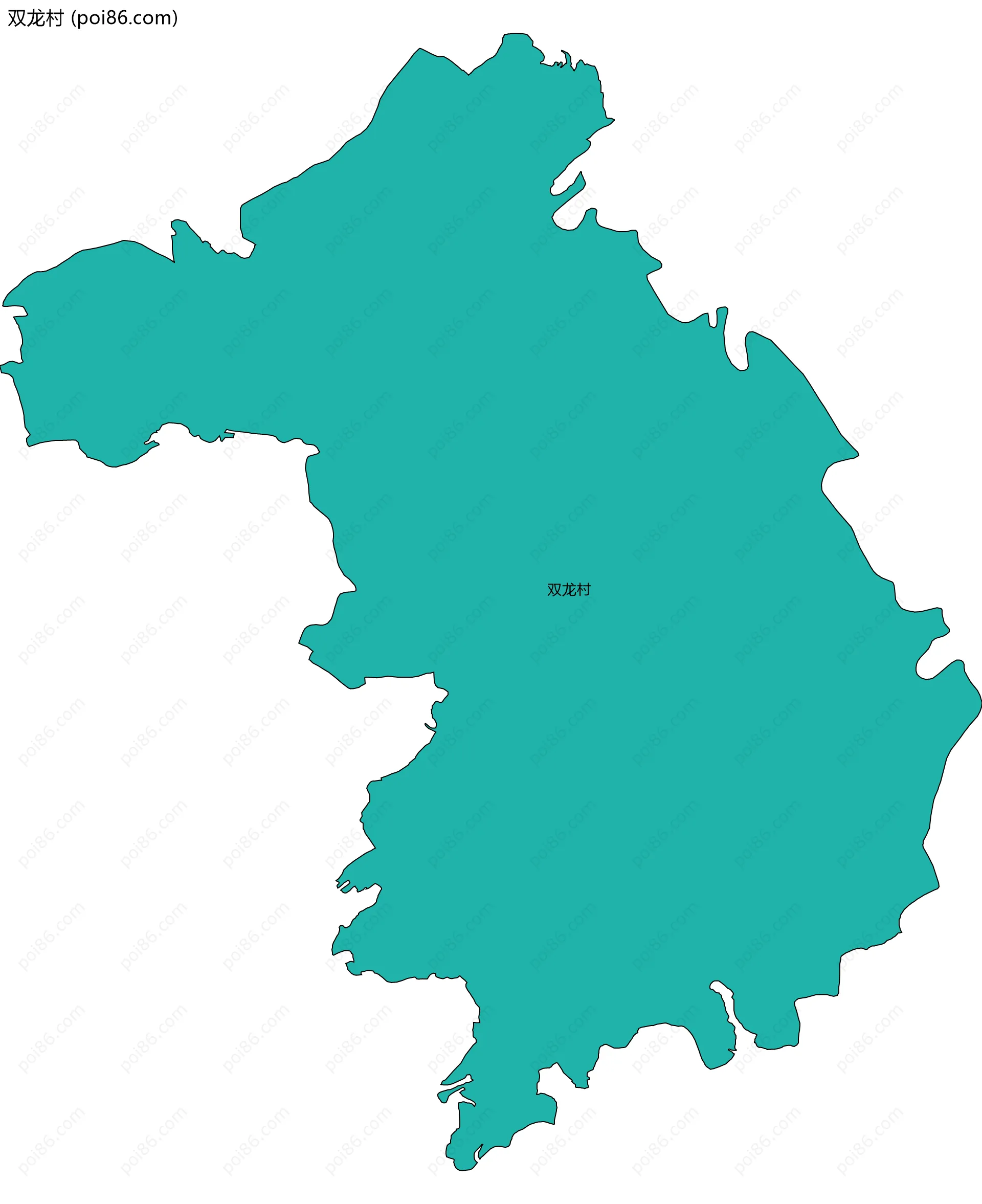 双龙村边界地图