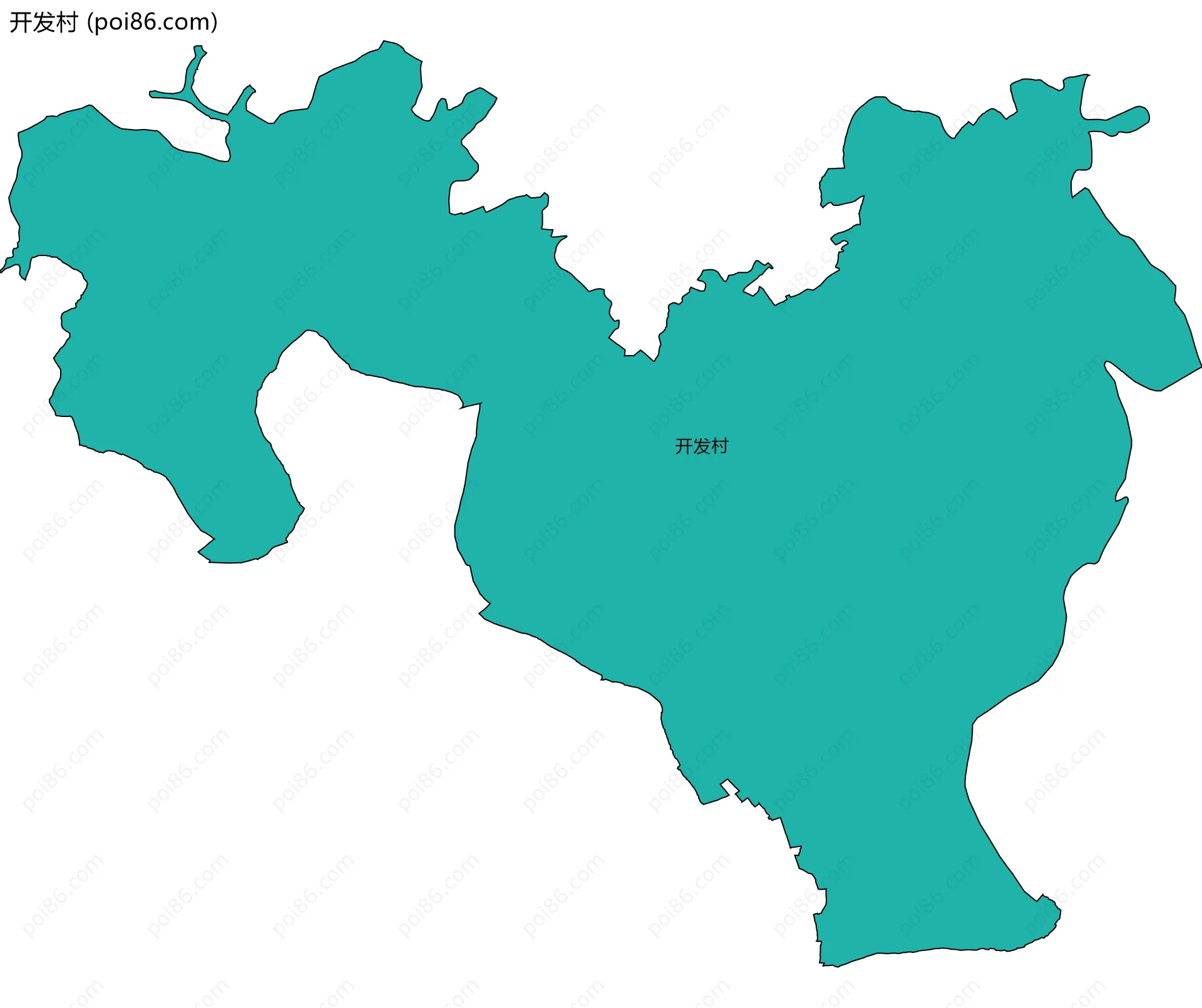 开发村边界地图