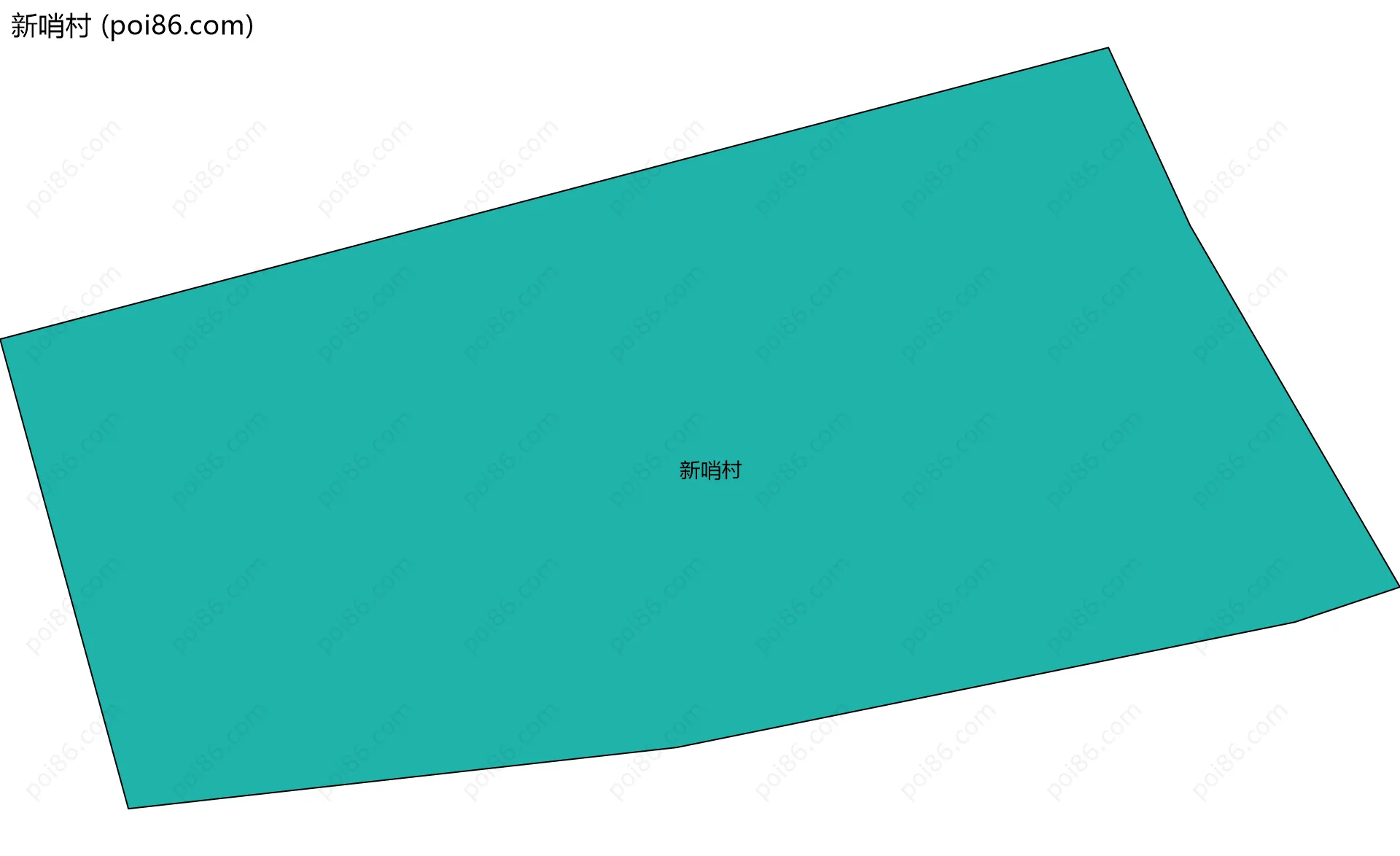 新哨村边界地图