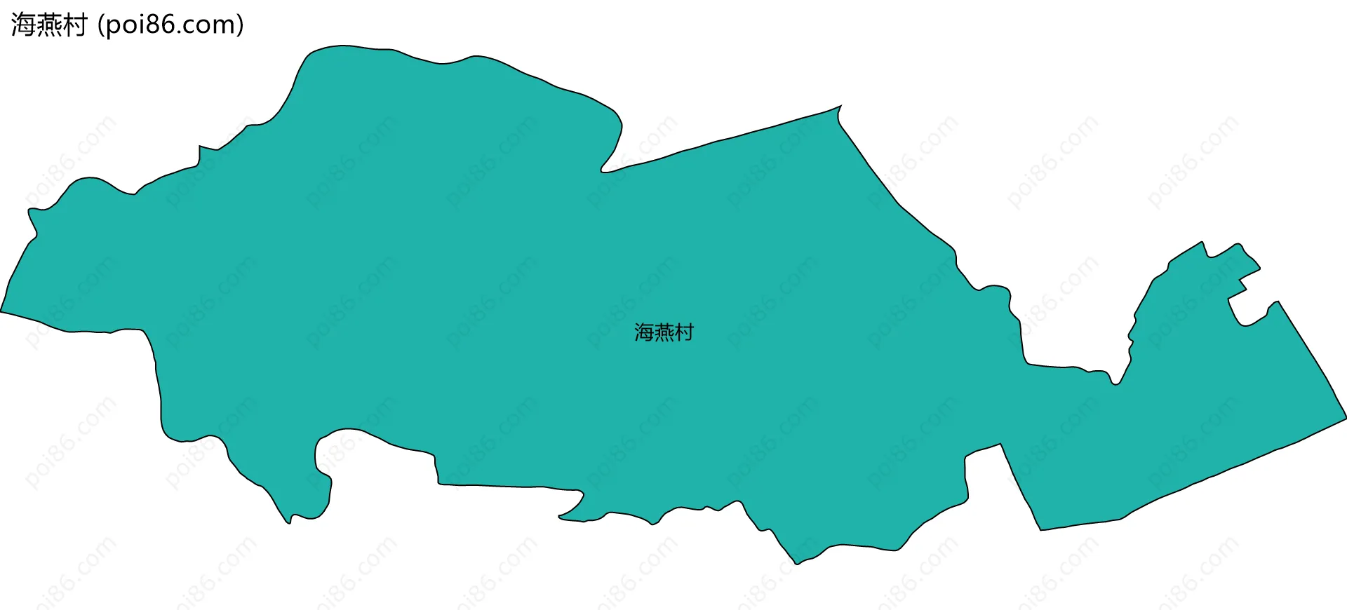 海燕村边界地图