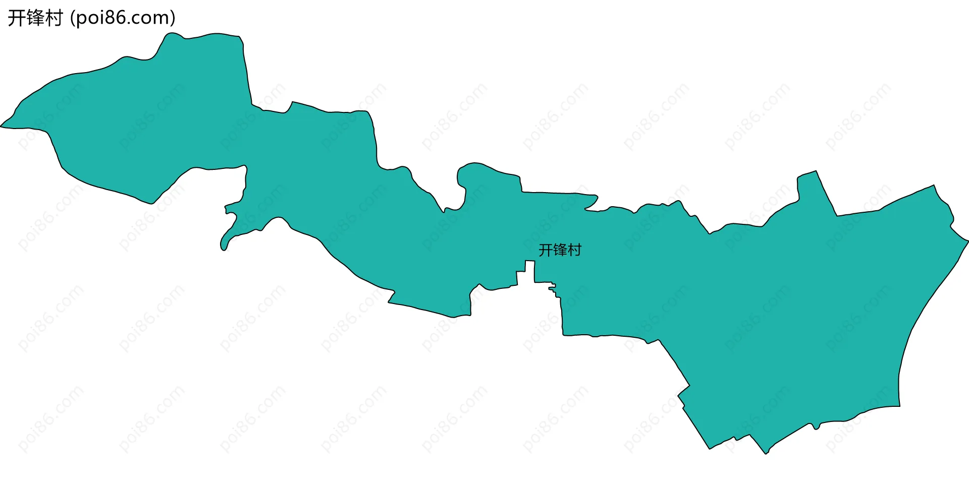 开锋村边界地图