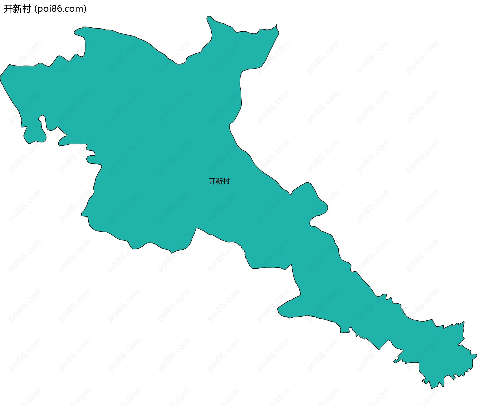 开新村边界地图