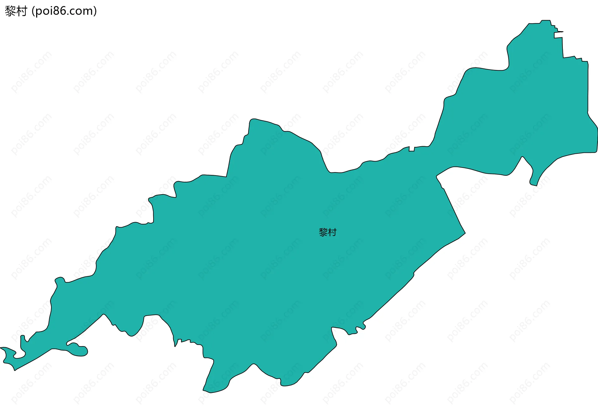 黎村边界地图