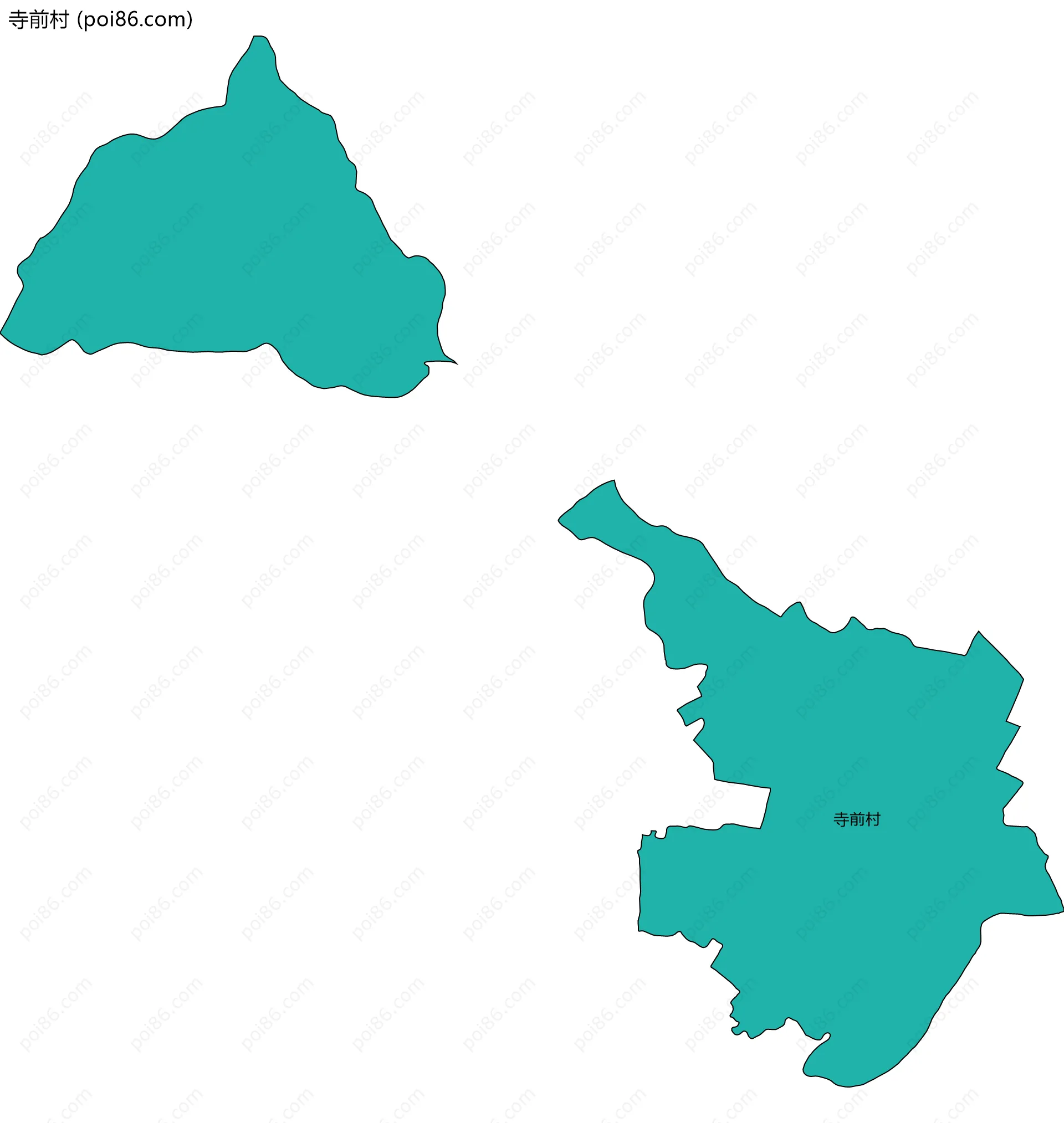 寺前村边界地图
