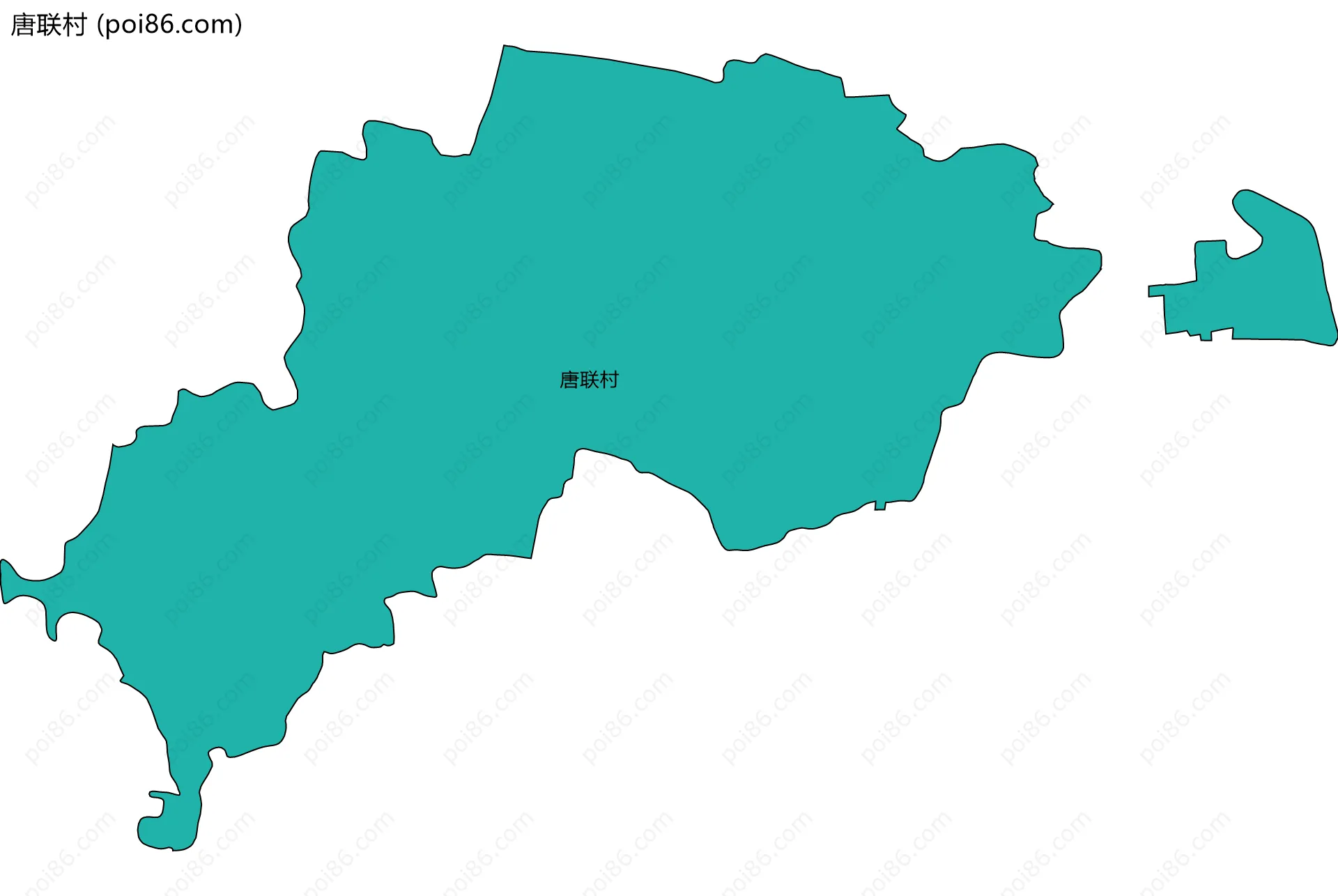 唐联村边界地图