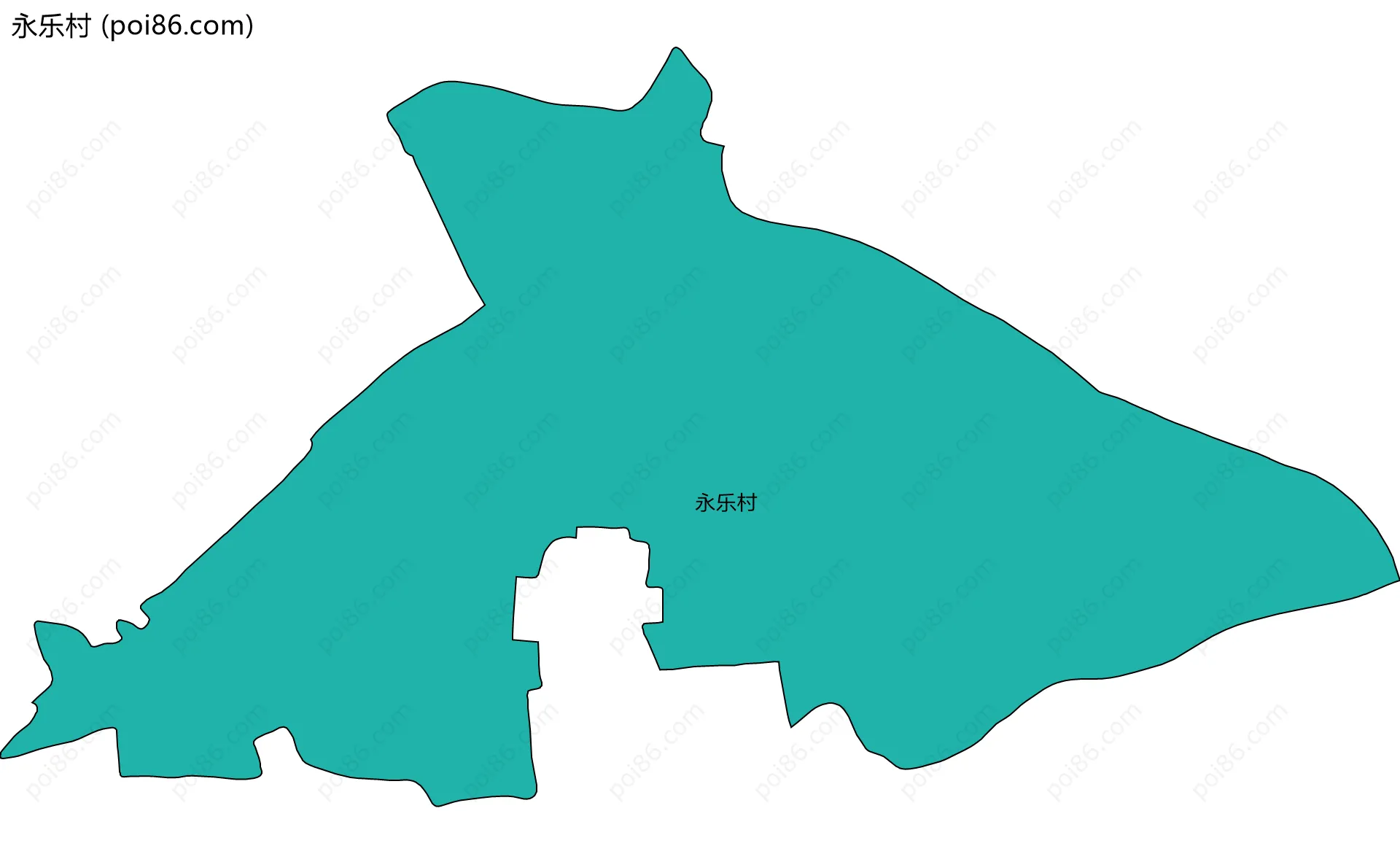 永乐村边界地图