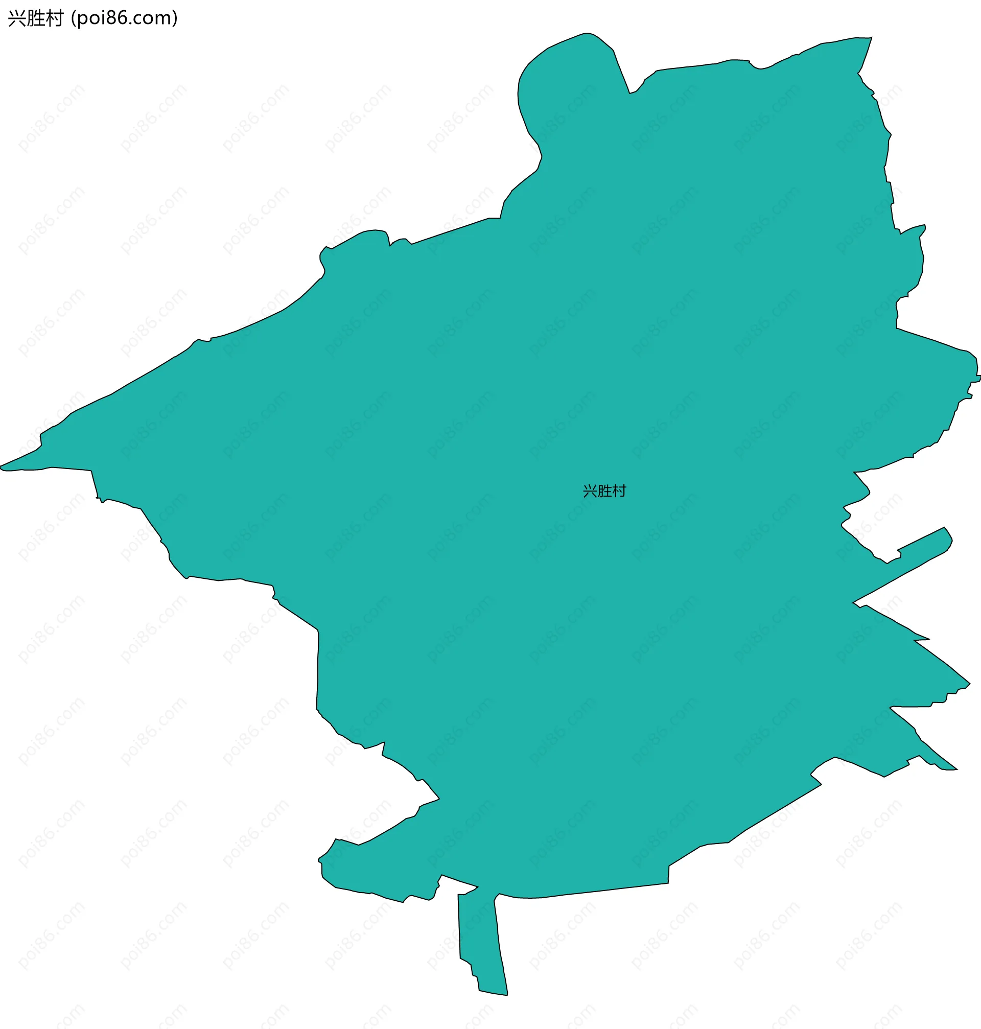 兴胜村边界地图